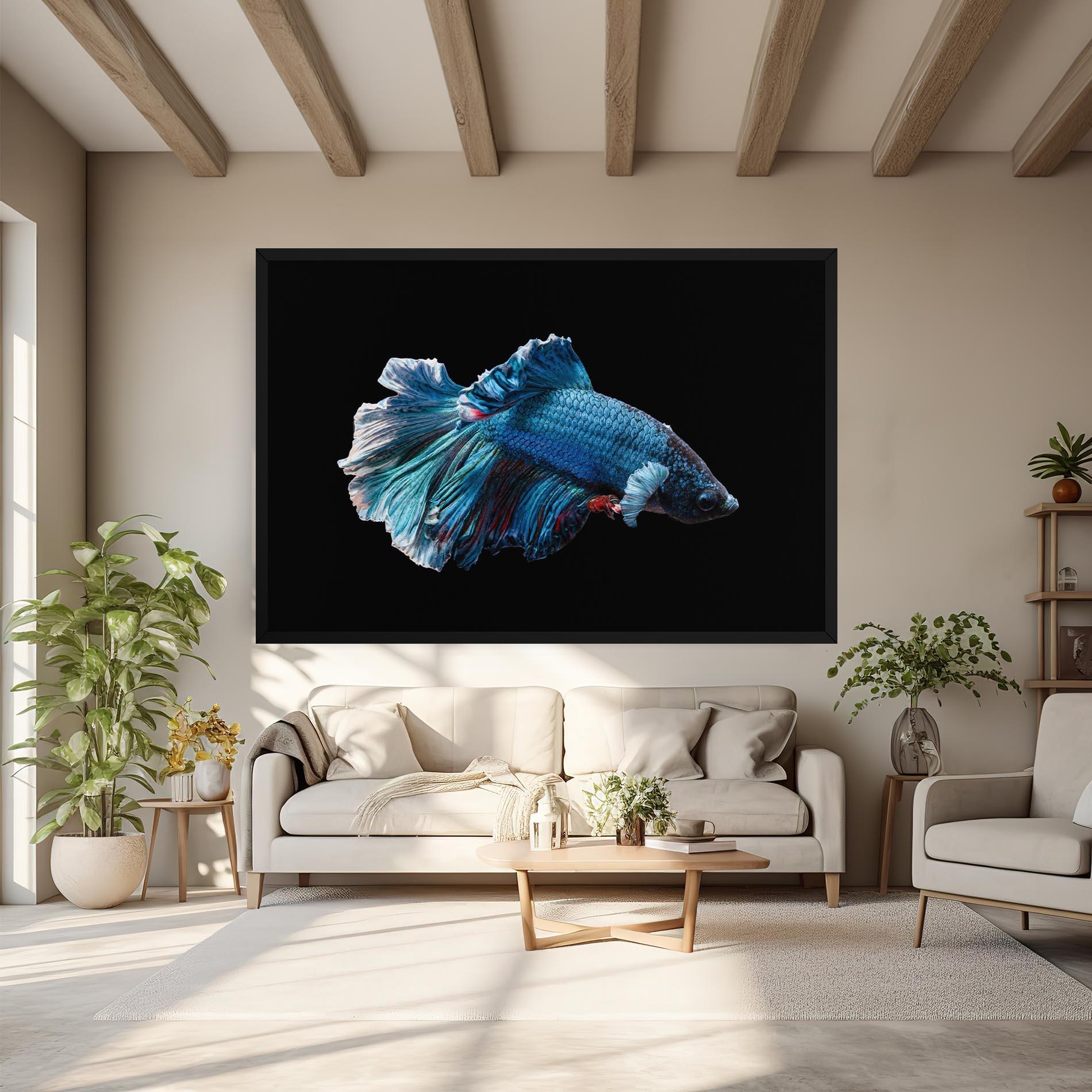 Leinwandbild Blue Betta mockup 6