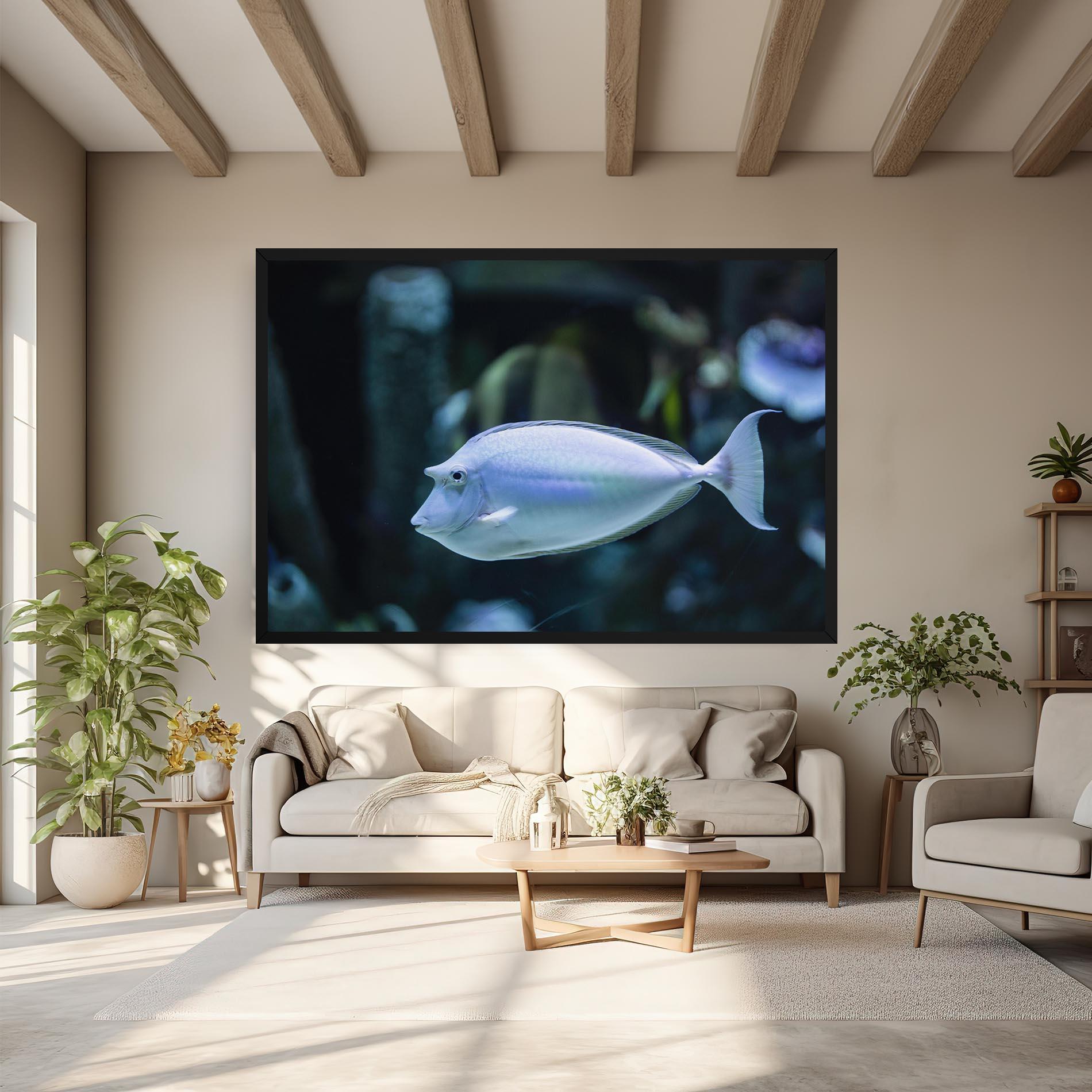 Leinwandbild Funny Face Fish mockup 6