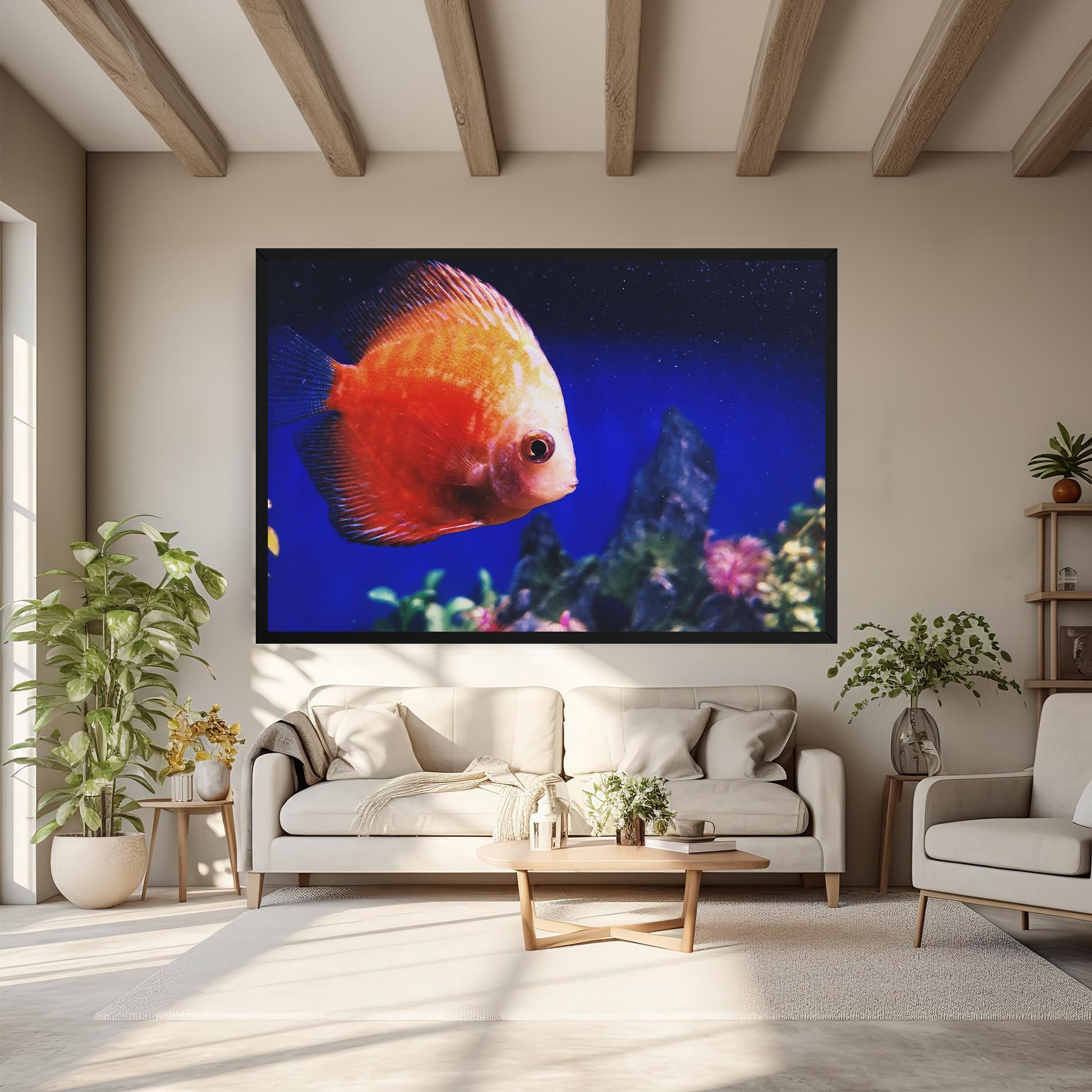 Pretty Orange Fish mockup 6