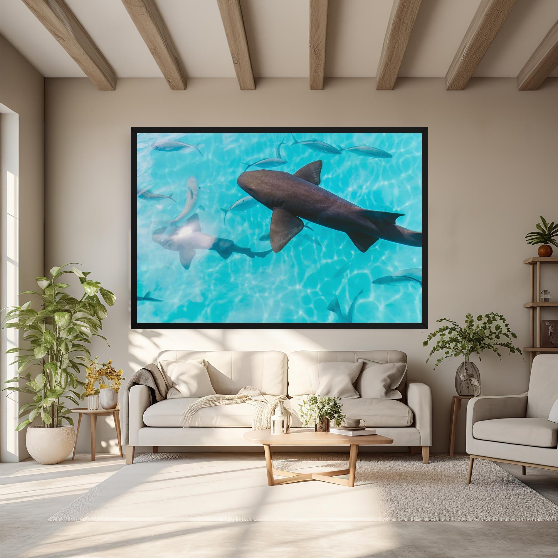 Leinwandbild Pretty Shark mockup 6
