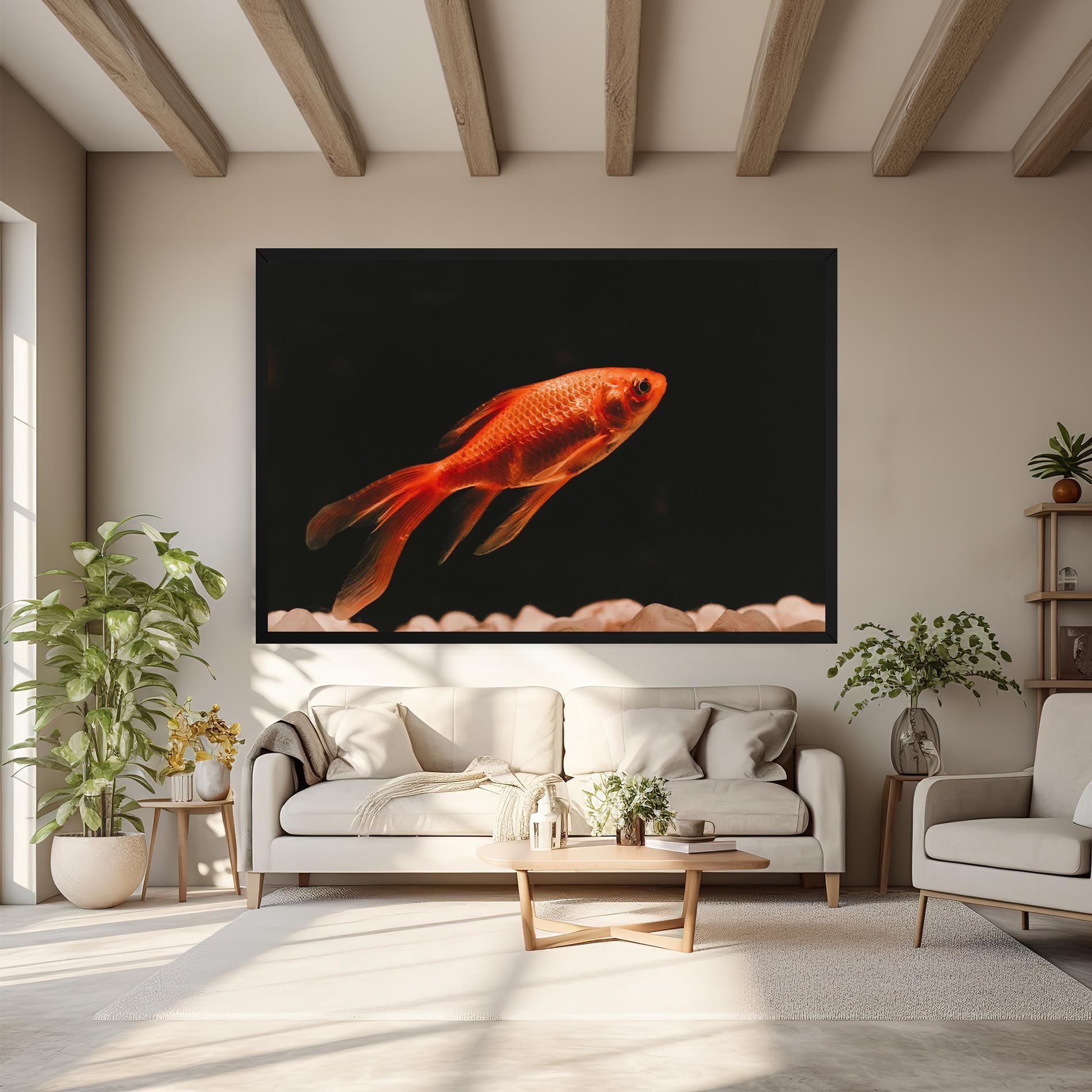 Small Orange Fish mockup 6