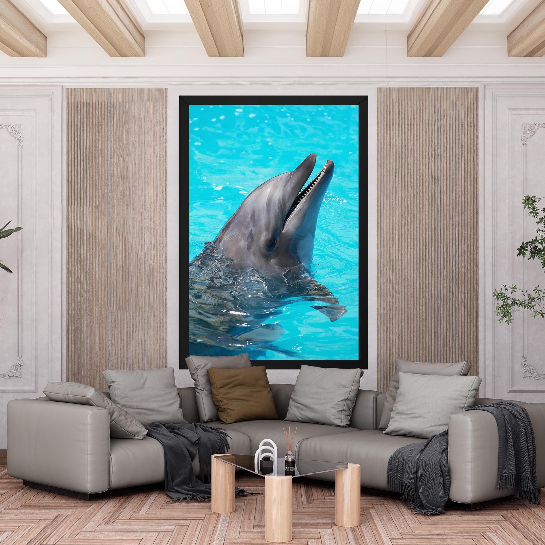 Leinwandbild Trained Dolphin mockup 6