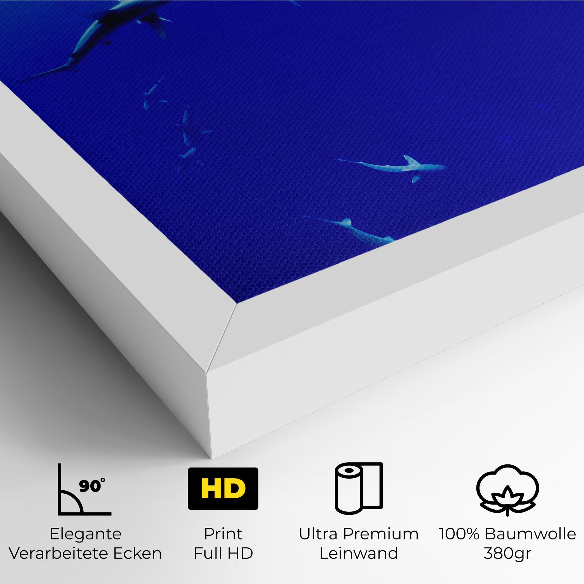 Leinwandbild Baby Sharks mockup 4