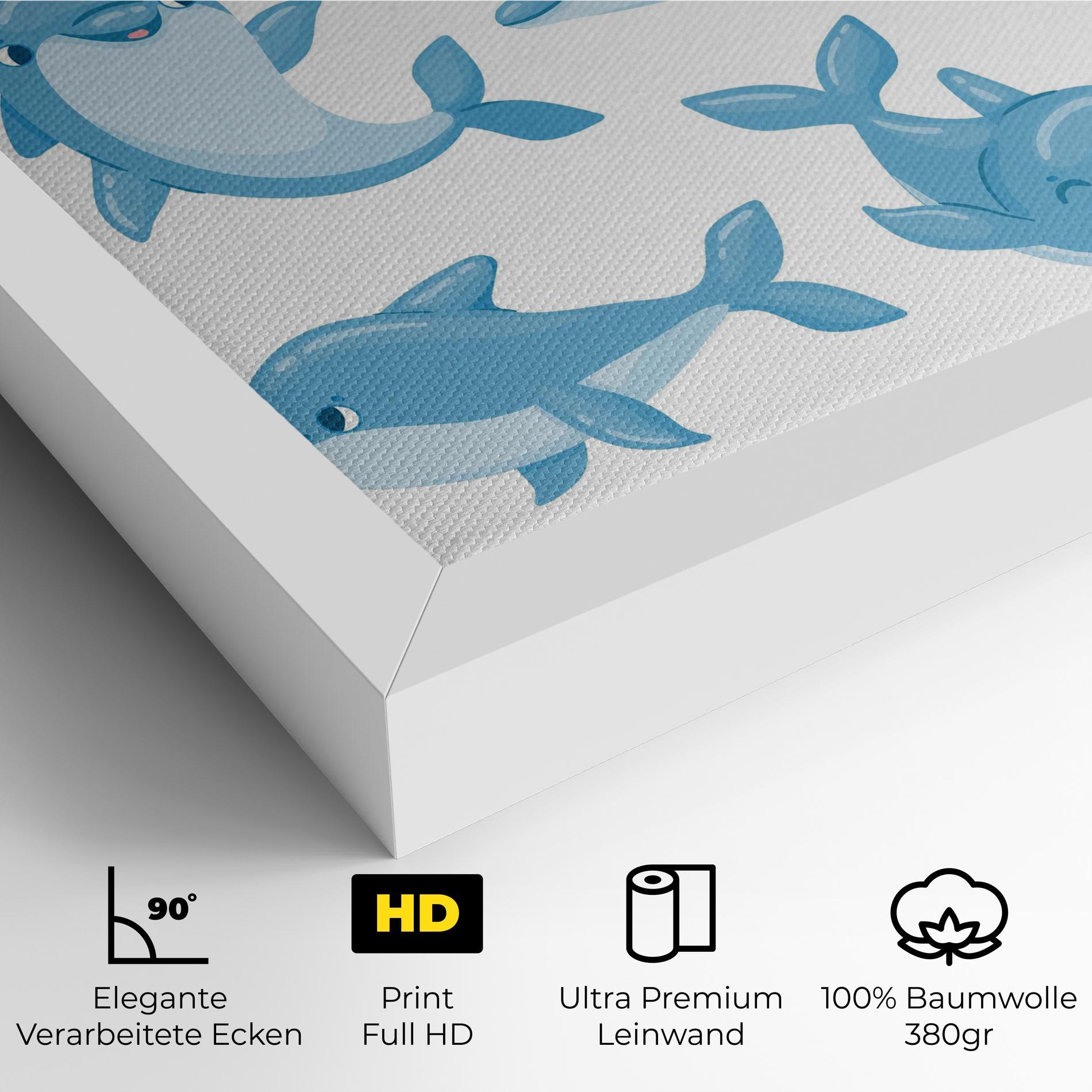 Leinwandbild Dolphin mockup 4