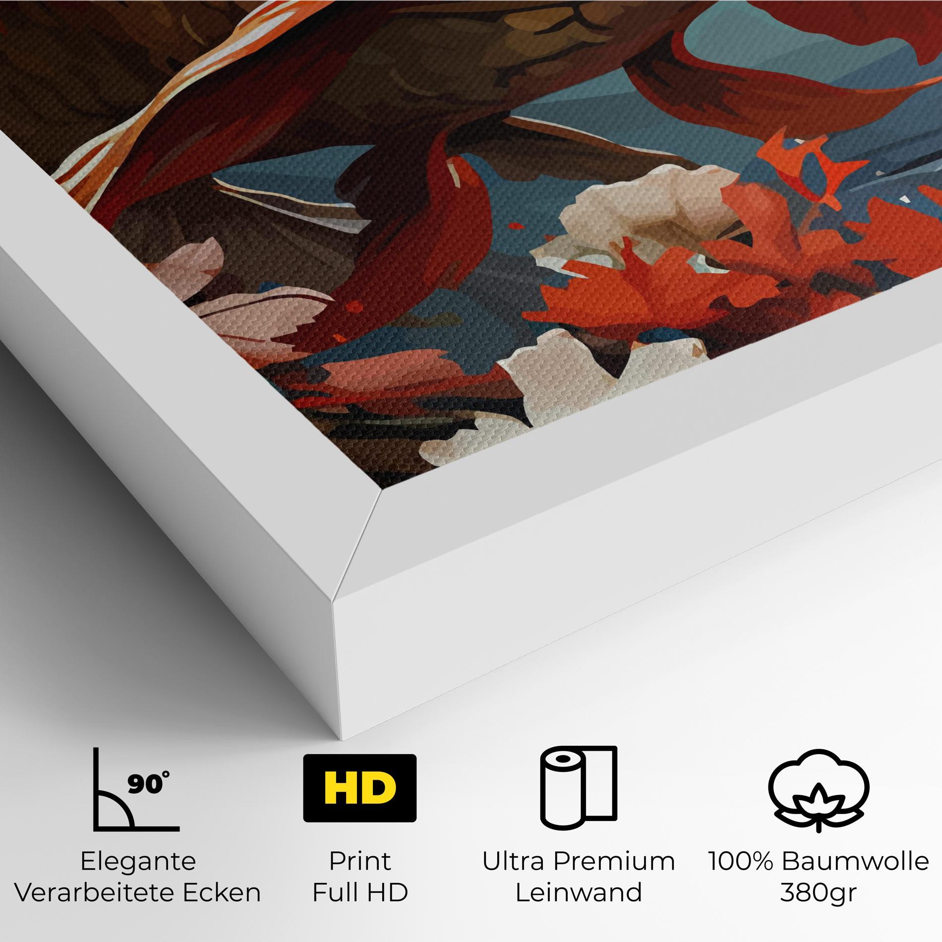 Leinwandbild Orange Koi mockup 4