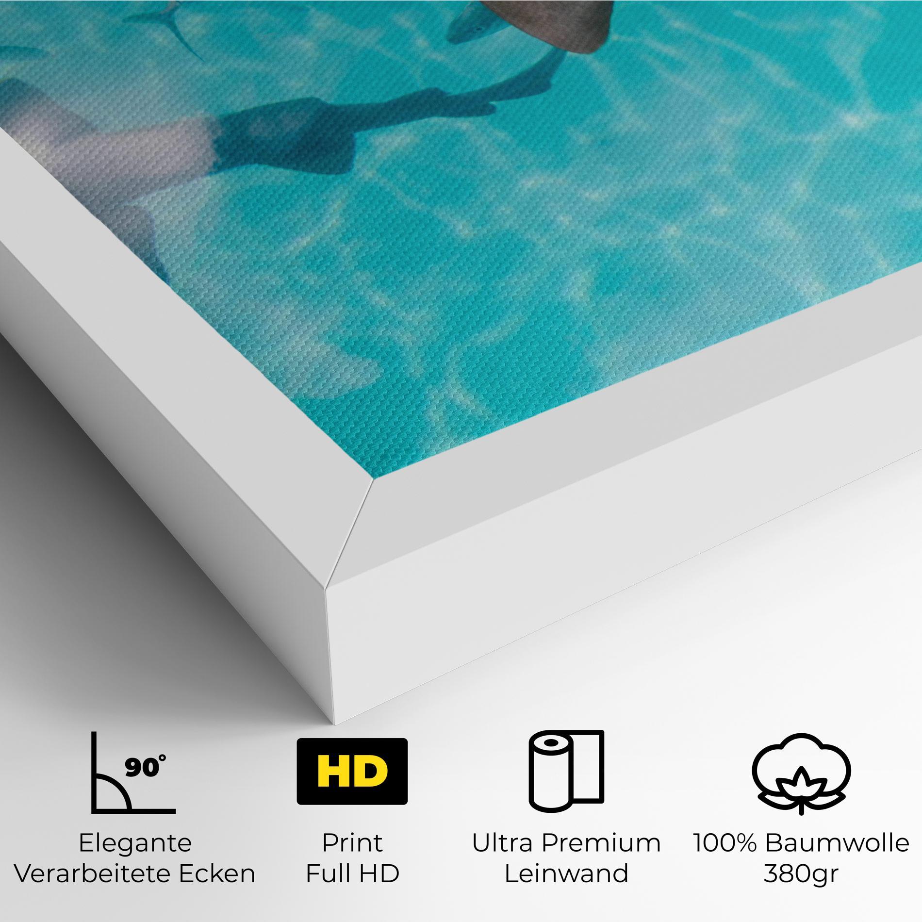 Leinwandbild Pretty Shark mockup 4