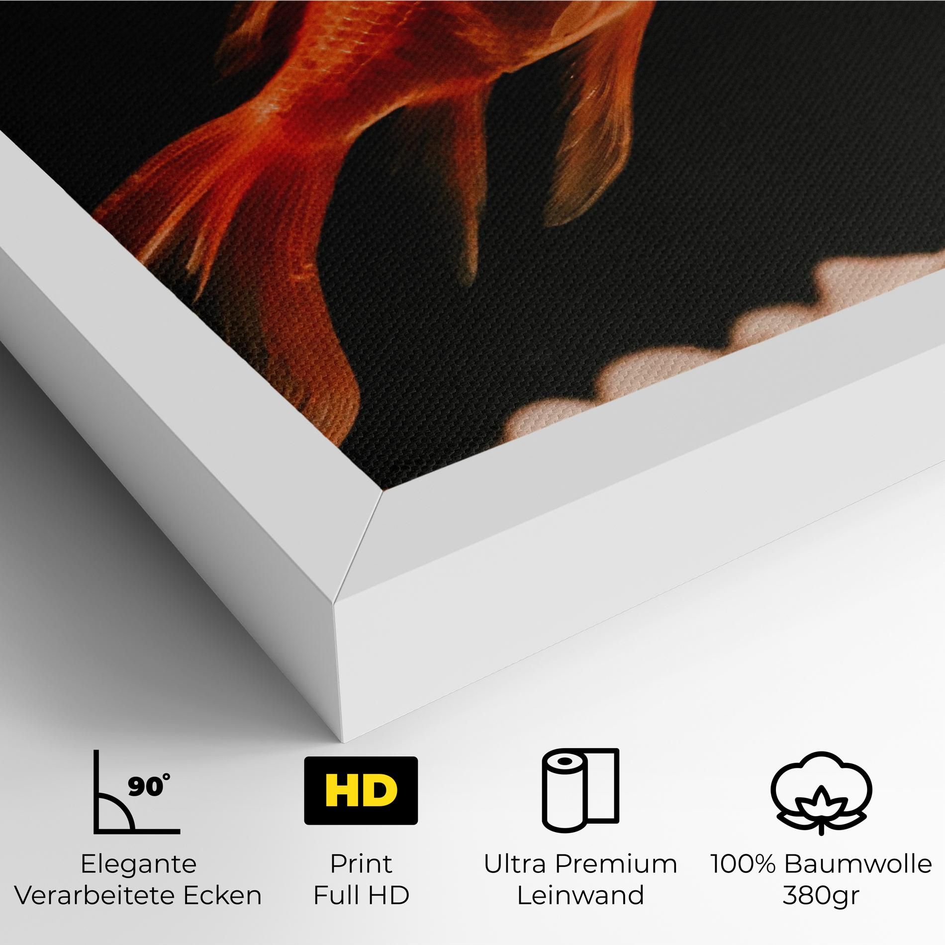 Small Orange Fish mockup 4