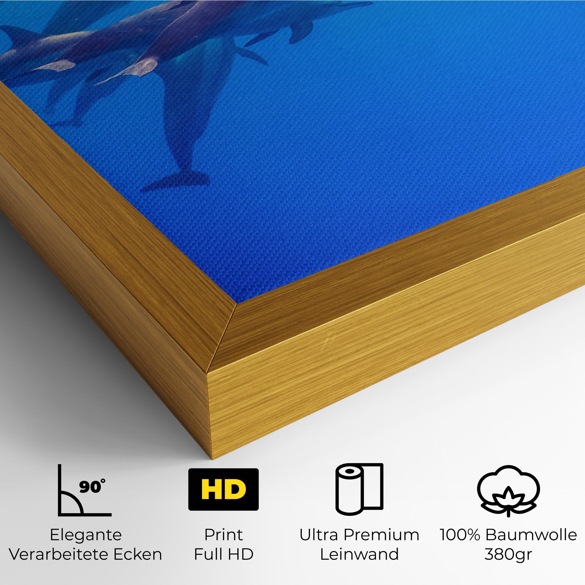 Leinwandbild Dolphin Family mockup 4