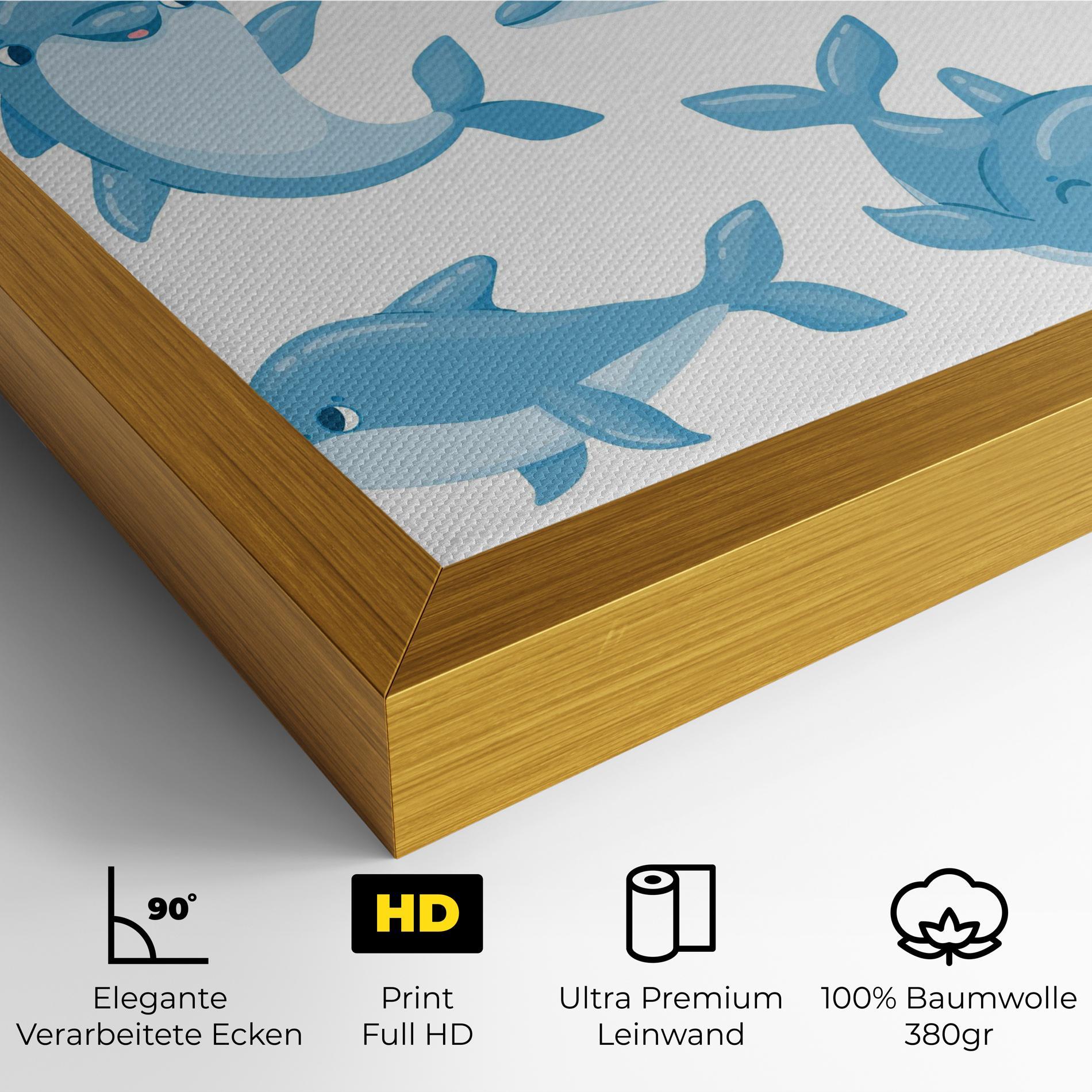 Leinwandbild Dolphin mockup 4