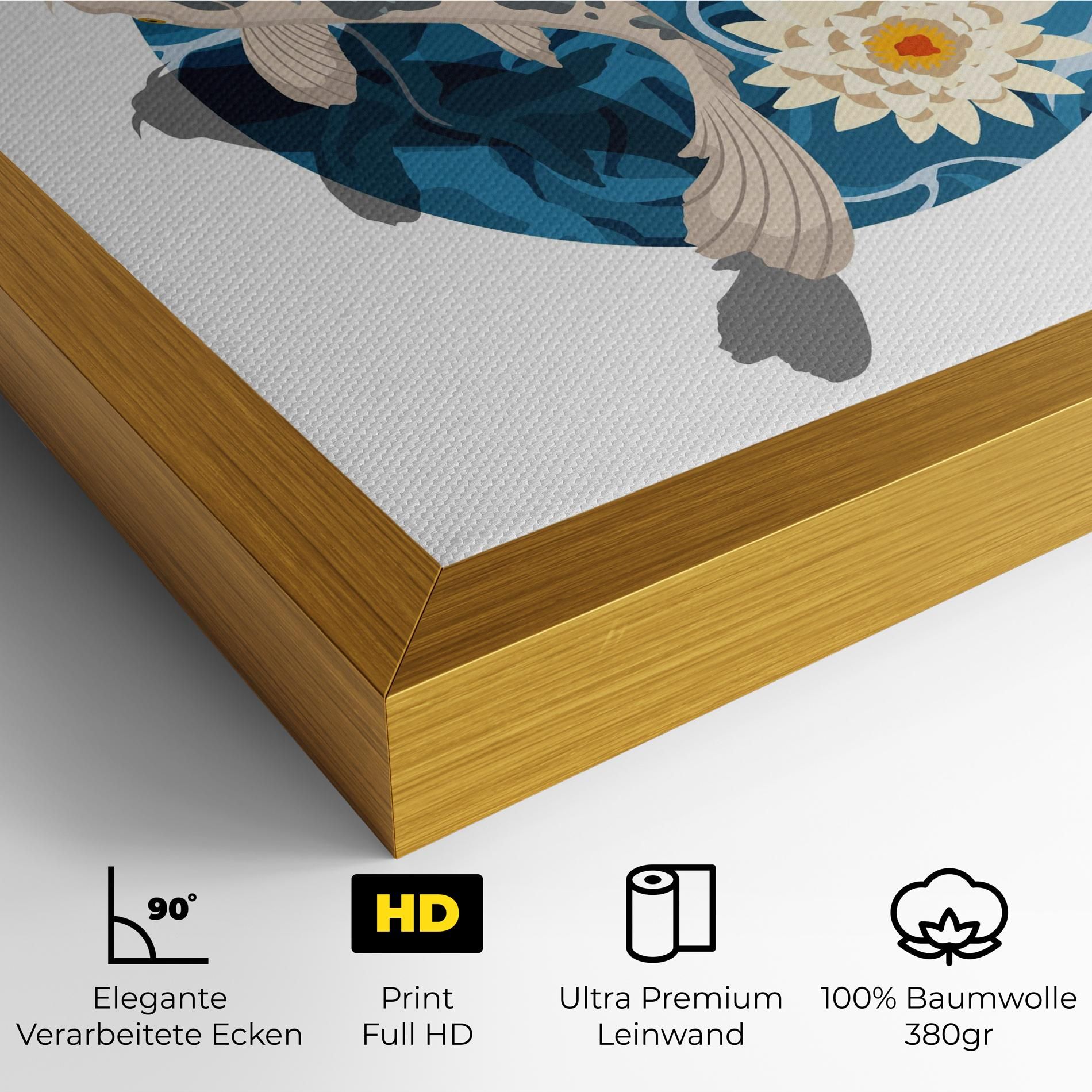 Grey Orange Koi mockup 4