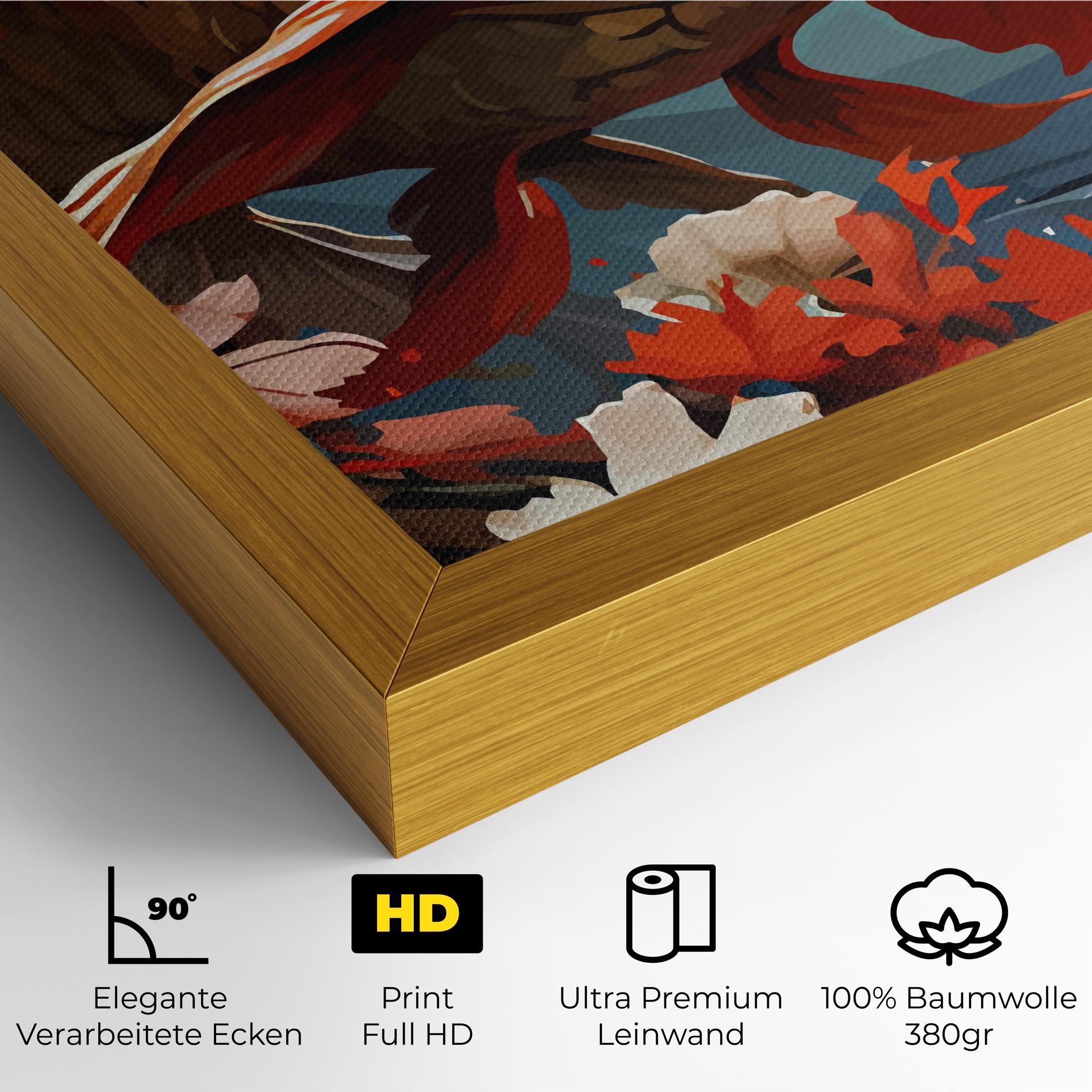 Leinwandbild Orange Koi mockup 4