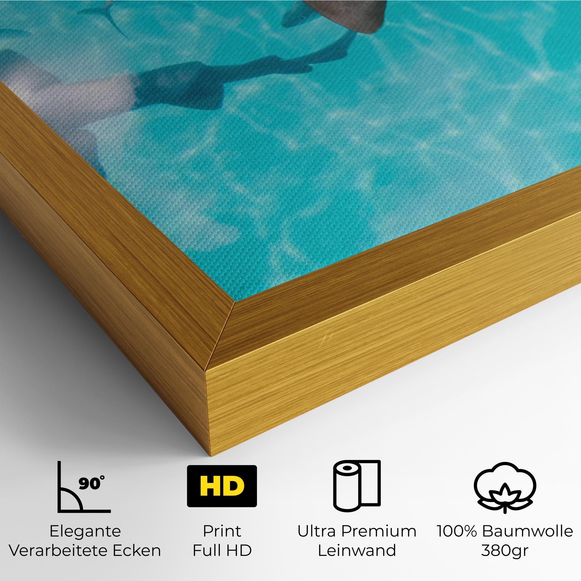 Leinwandbild Pretty Shark mockup 4