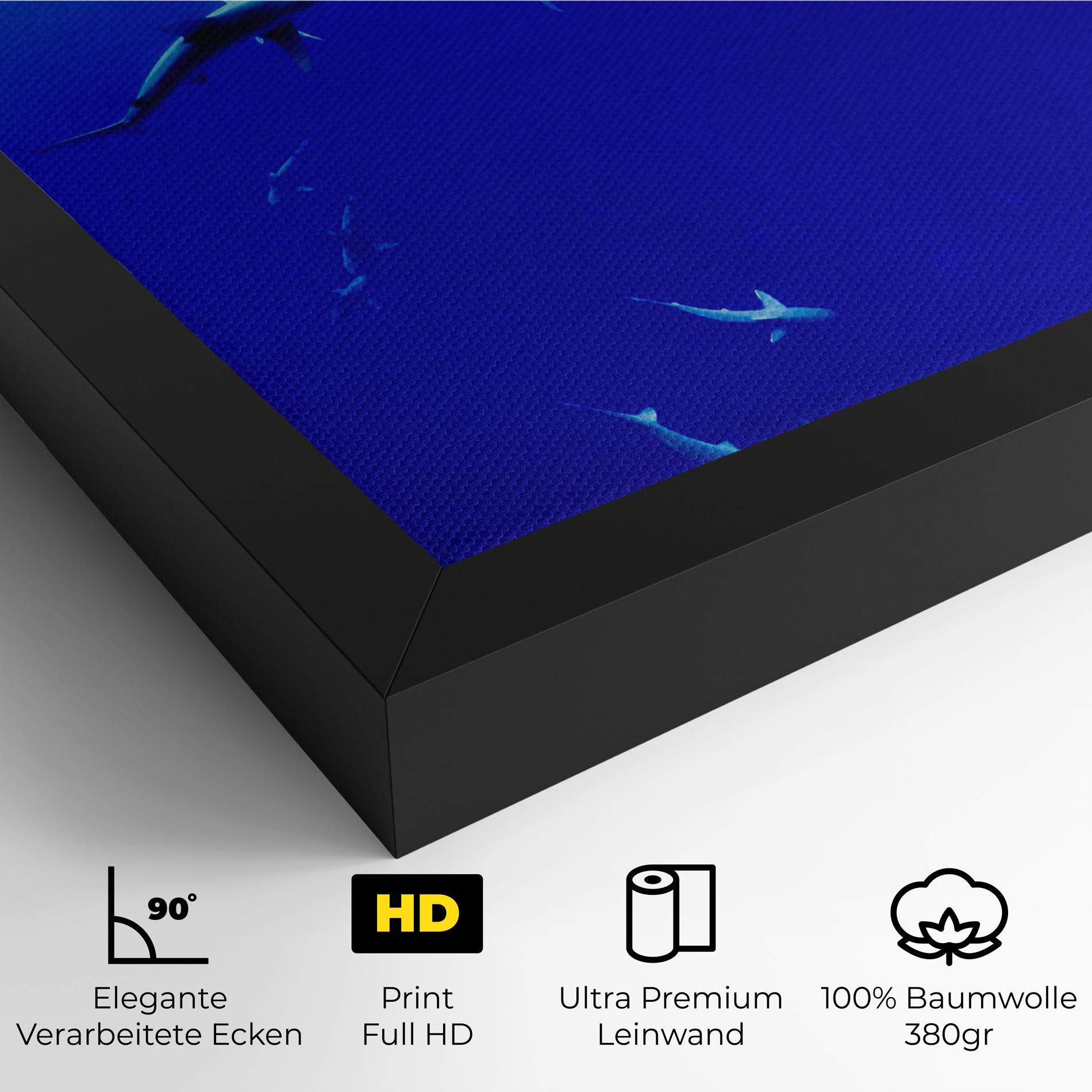 Leinwandbild Baby Sharks mockup 4