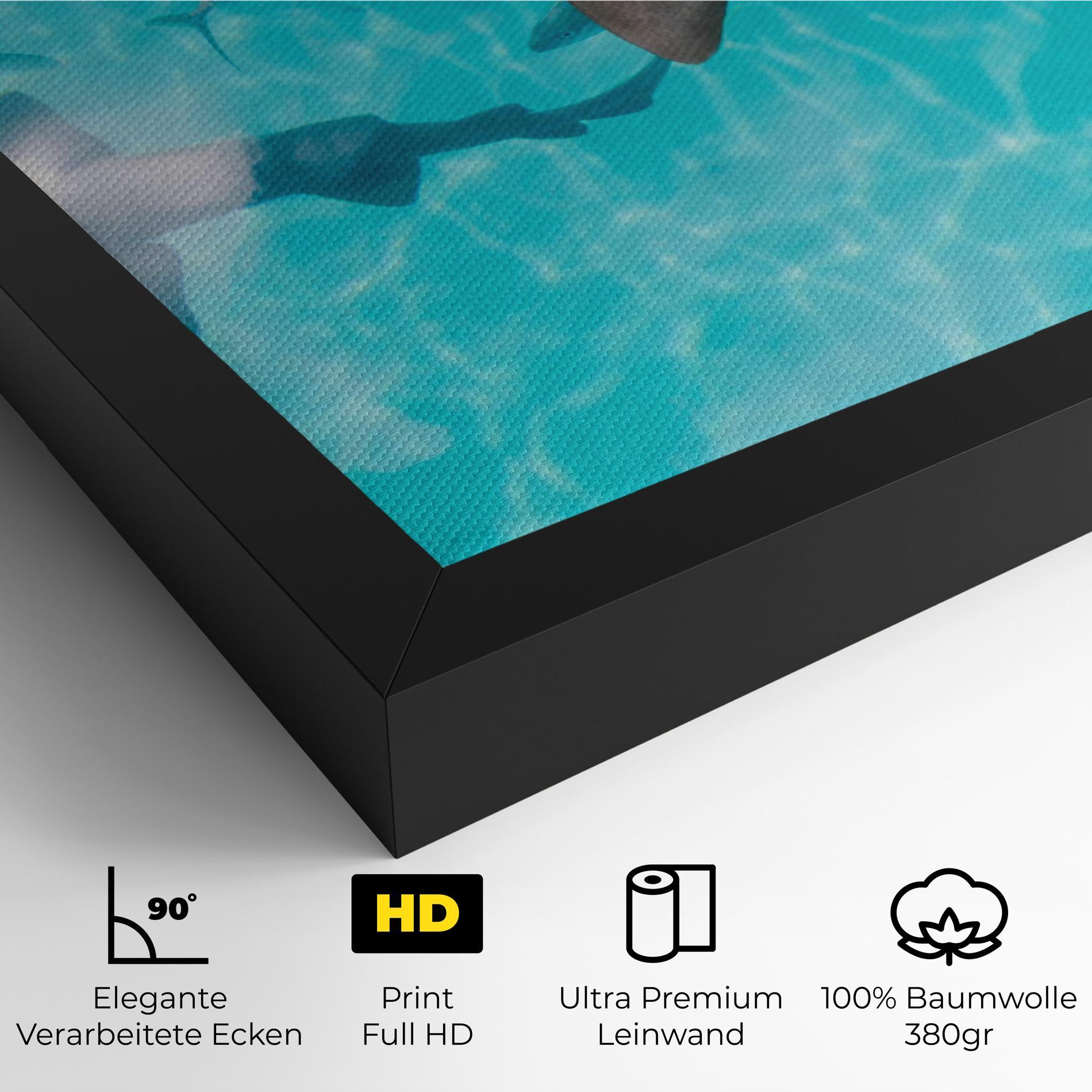 Leinwandbild Pretty Shark mockup 4