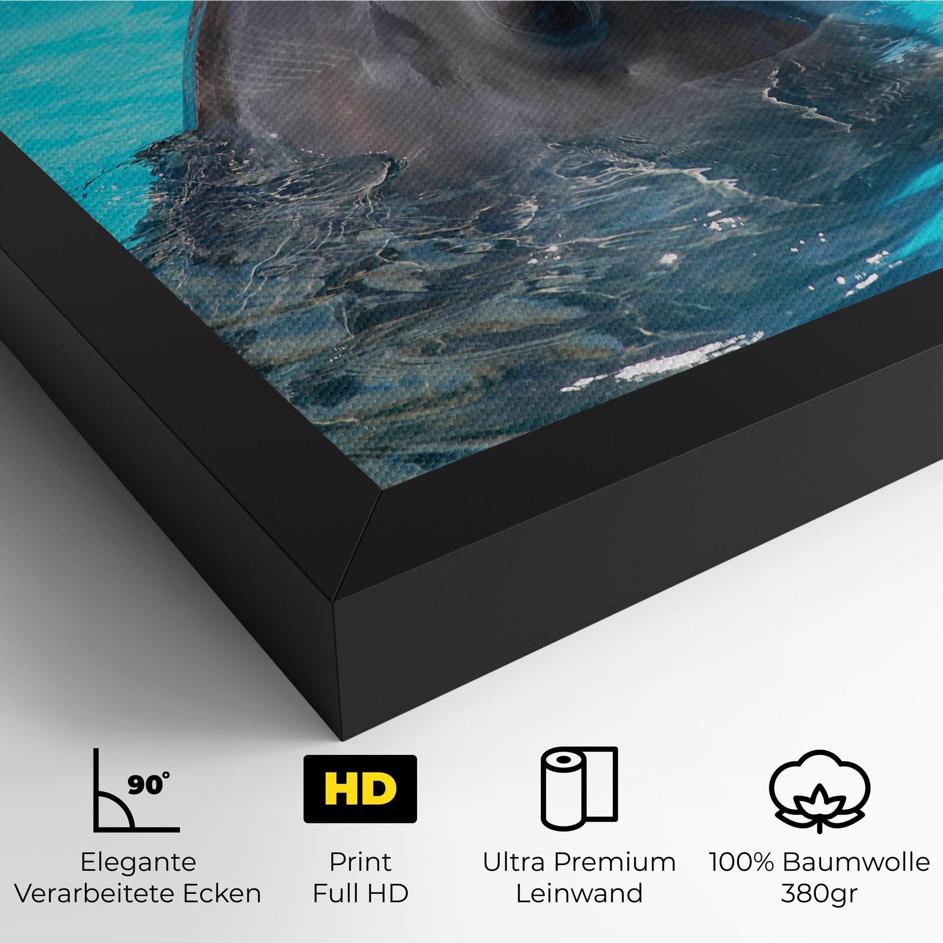 Leinwandbild Trained Dolphin mockup 4