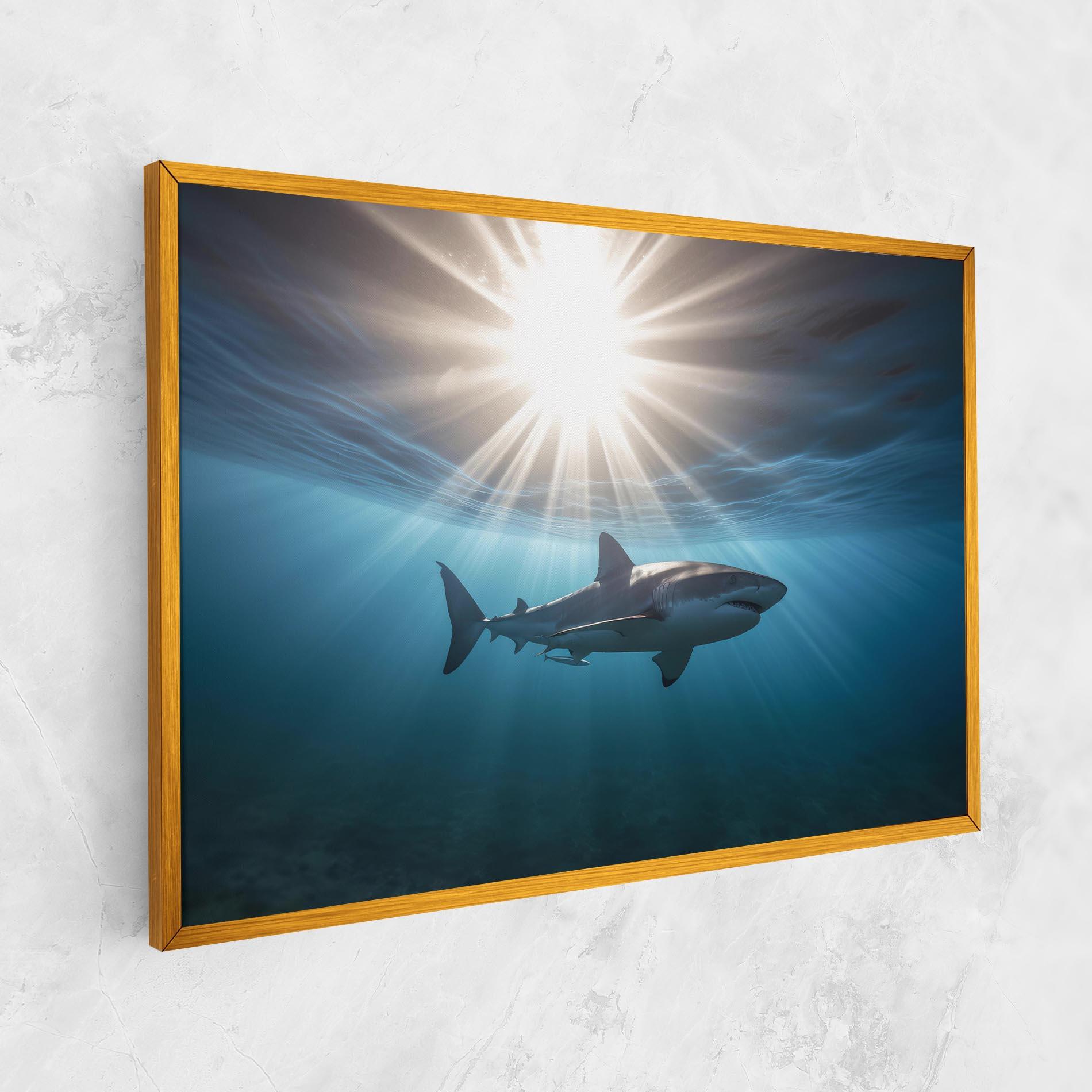 Leinwandbild Big Shark mockup 1
