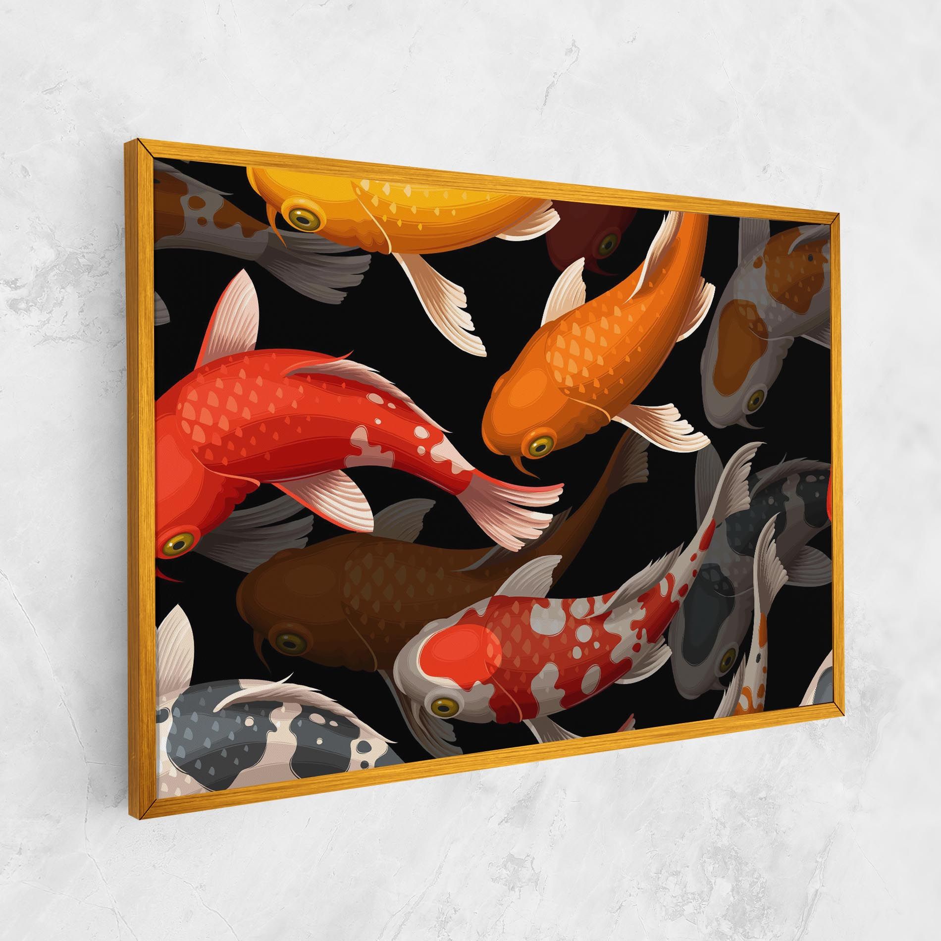 Seamless Koi Fish mockup 1