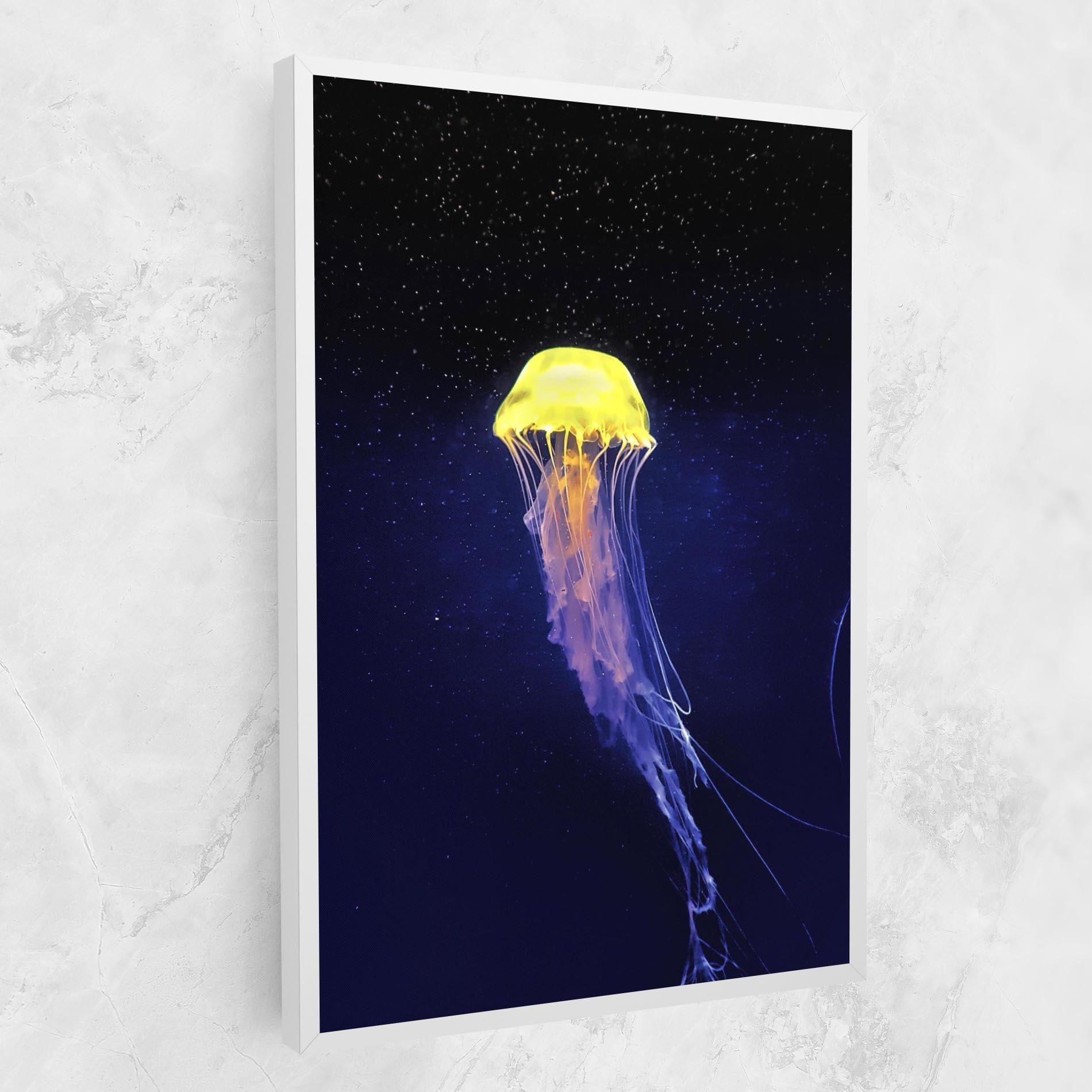 Leinwandbild Purple Jellyfish mockup 1