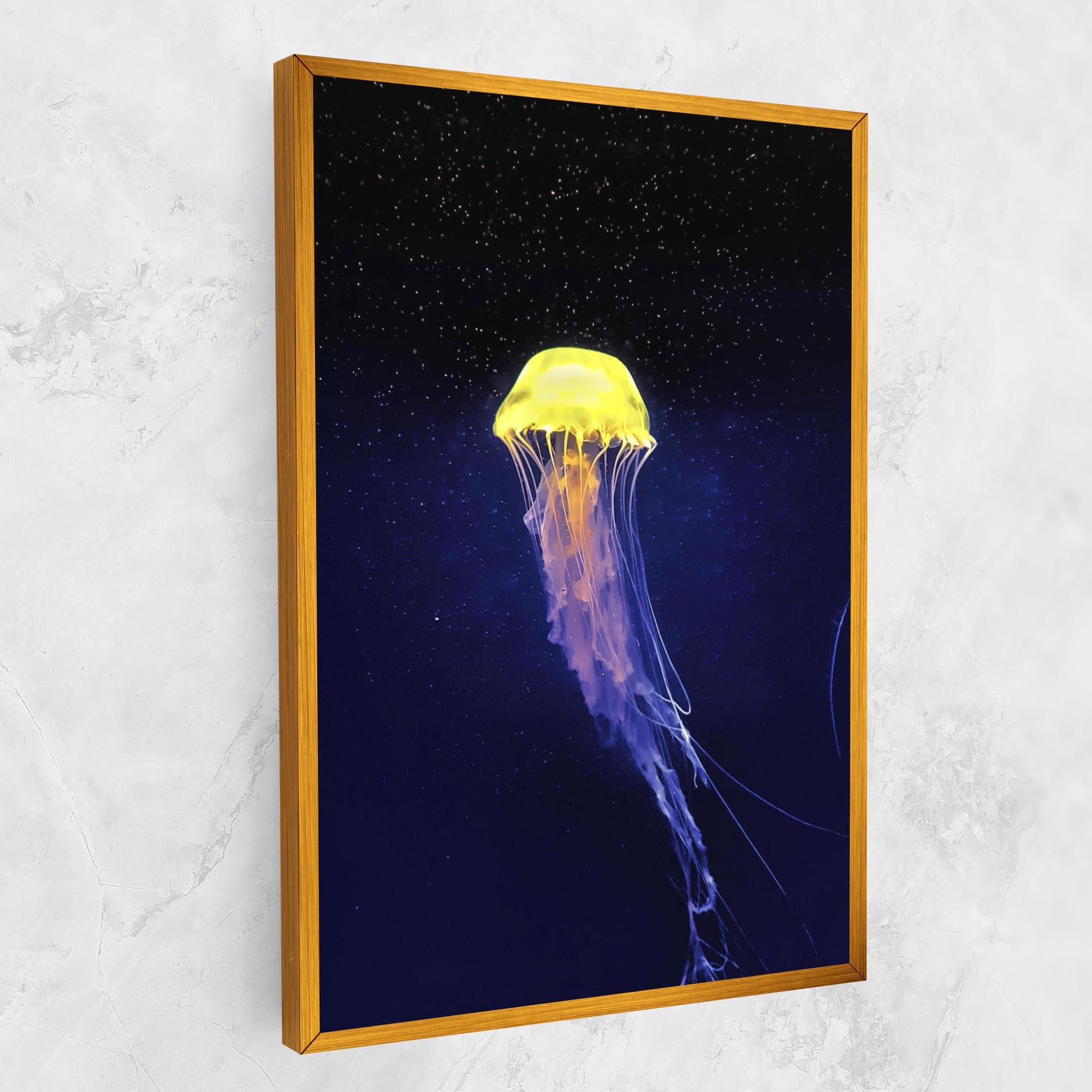 Leinwandbild Purple Jellyfish mockup 1