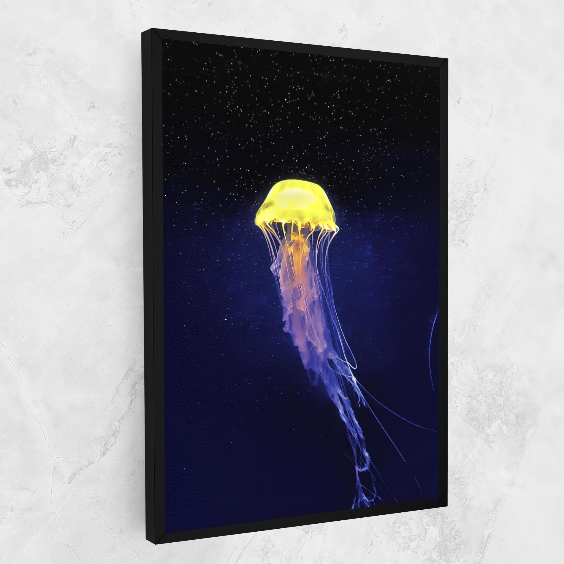 Leinwandbild Purple Jellyfish mockup 1