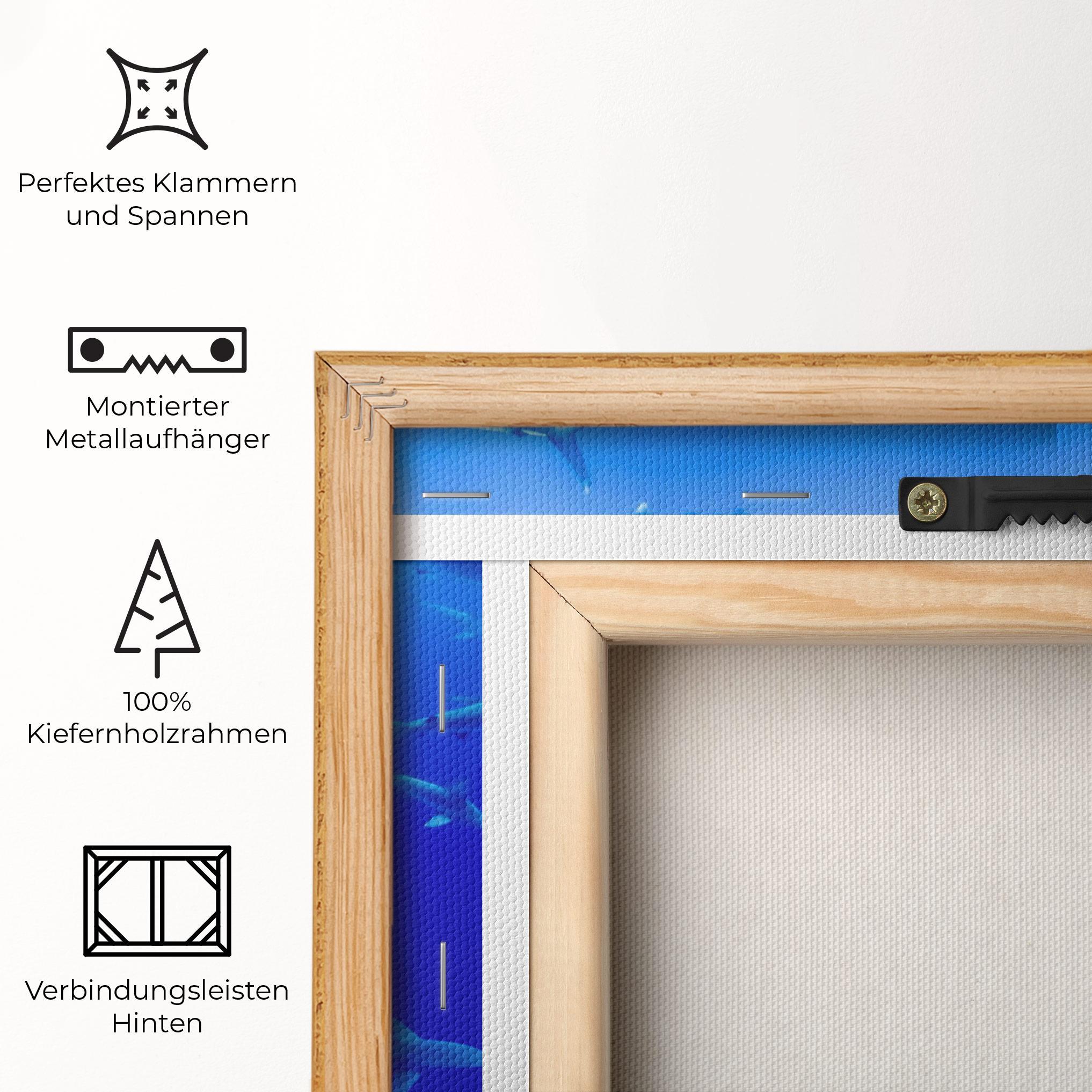 Leinwandbild Baby Sharks mockup 5