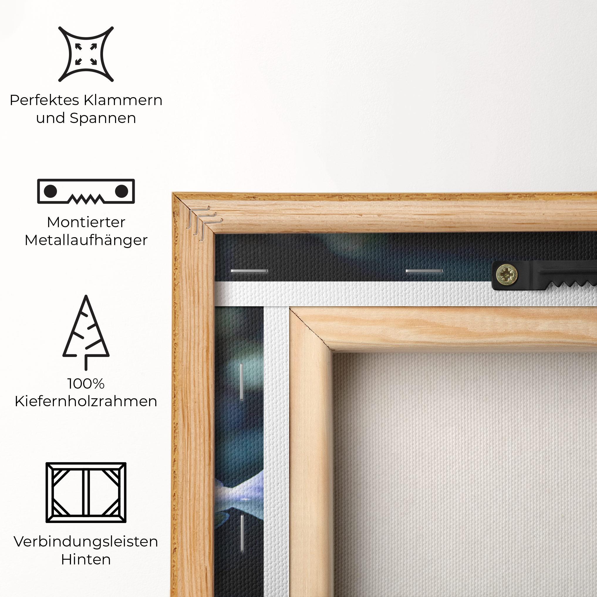 Leinwandbild Funny Face Fish mockup 5