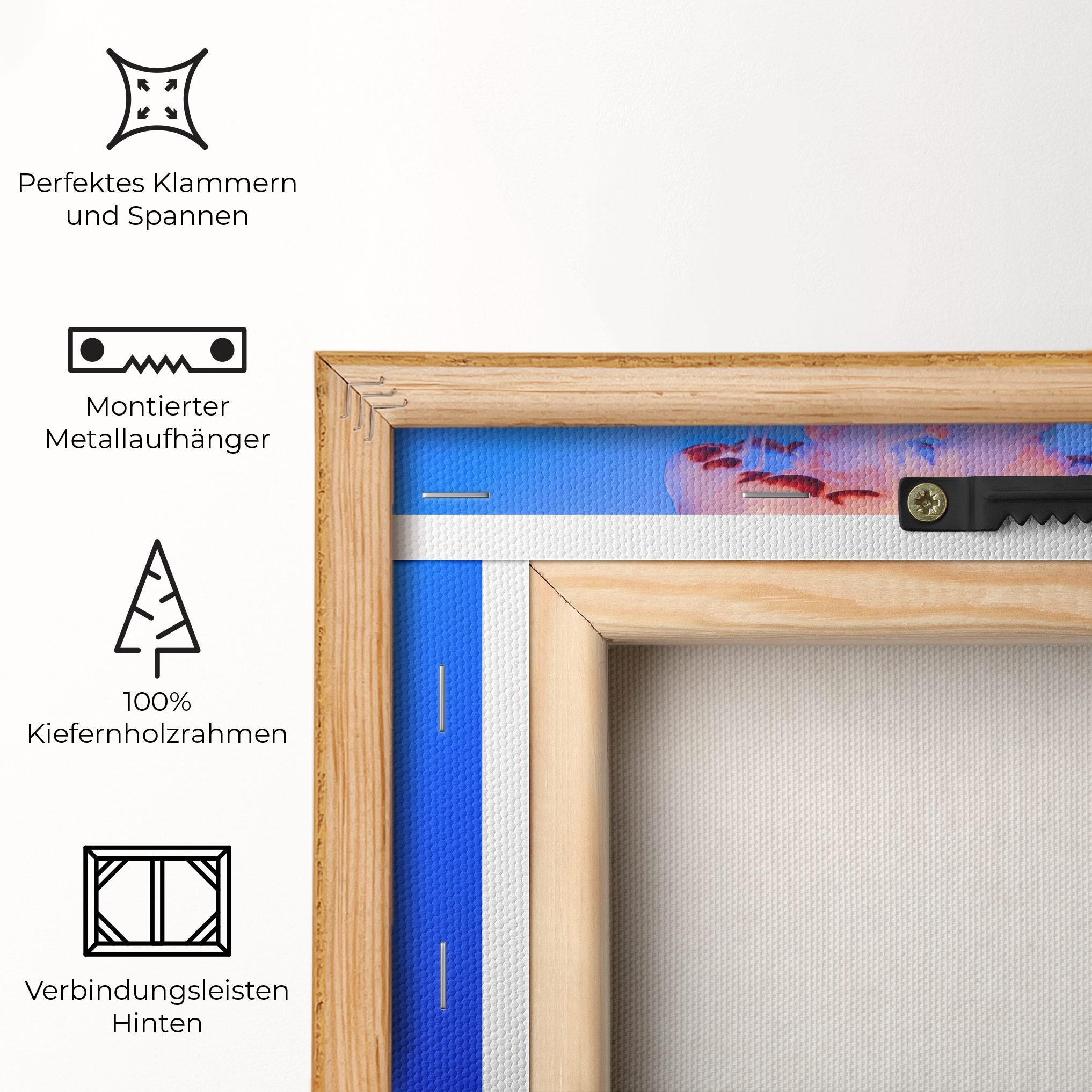 Leinwandbild Pretty White Jellyfish mockup 5