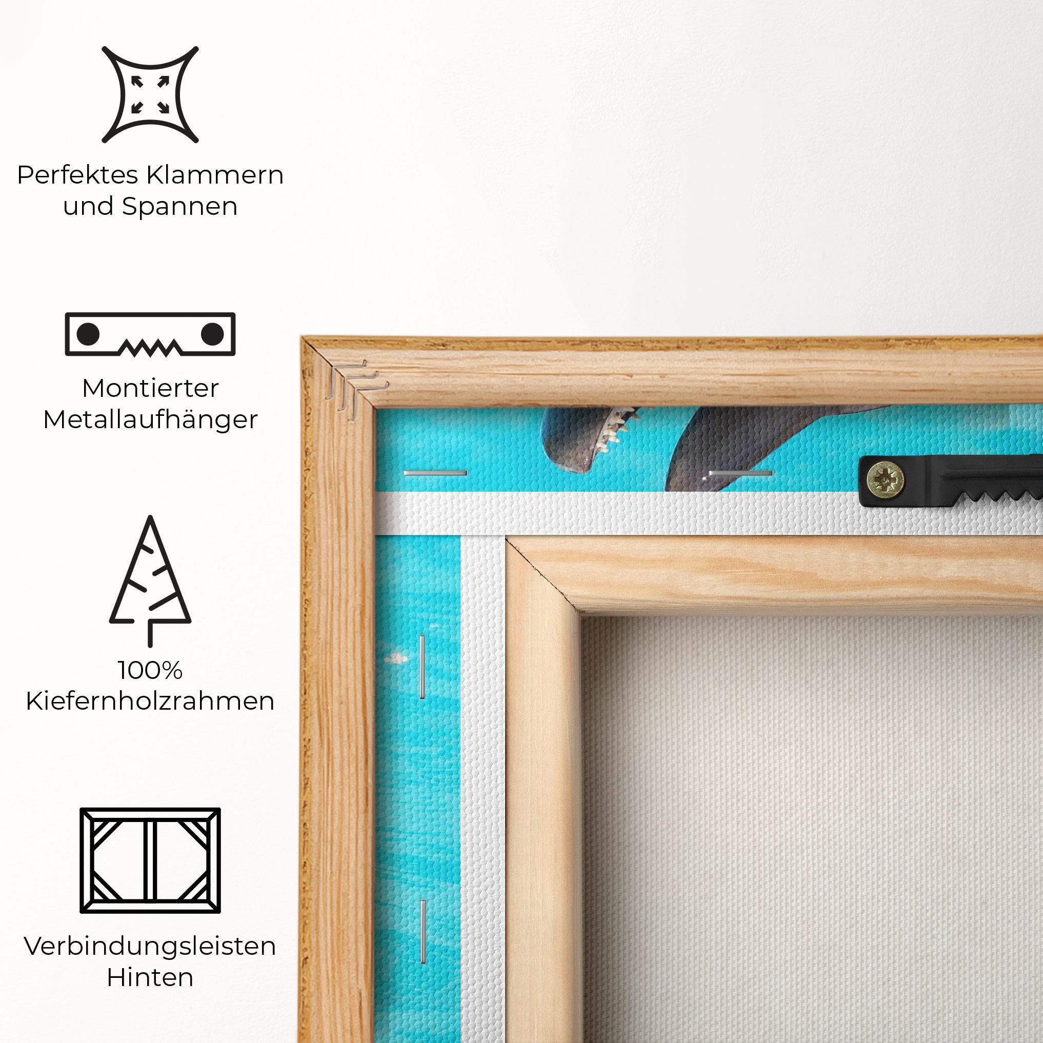 Leinwandbild Trained Dolphin mockup 5