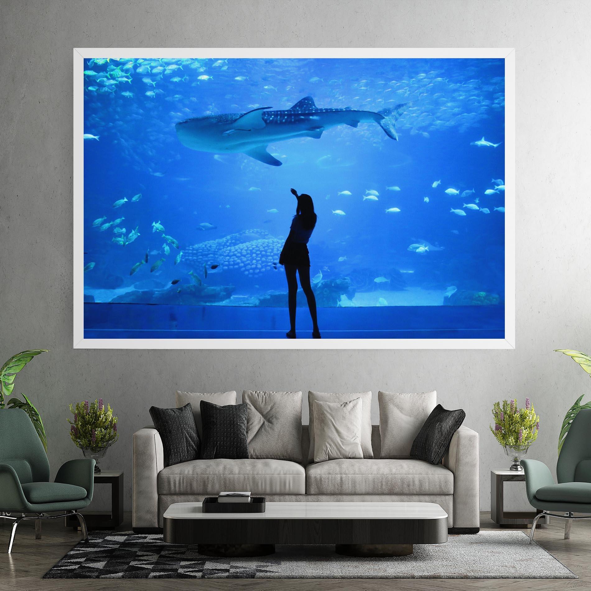 Leinwandbild Aquarium Girl mockup 7