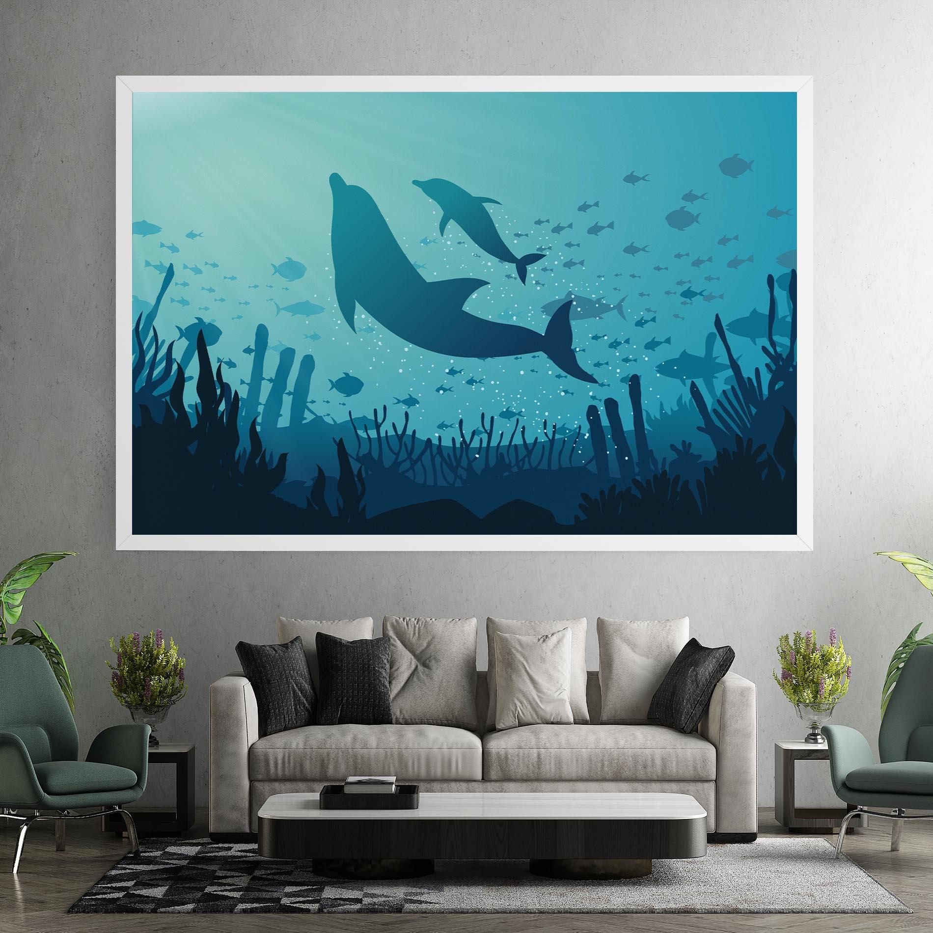 Leinwandbild Blue Ocean mockup 7