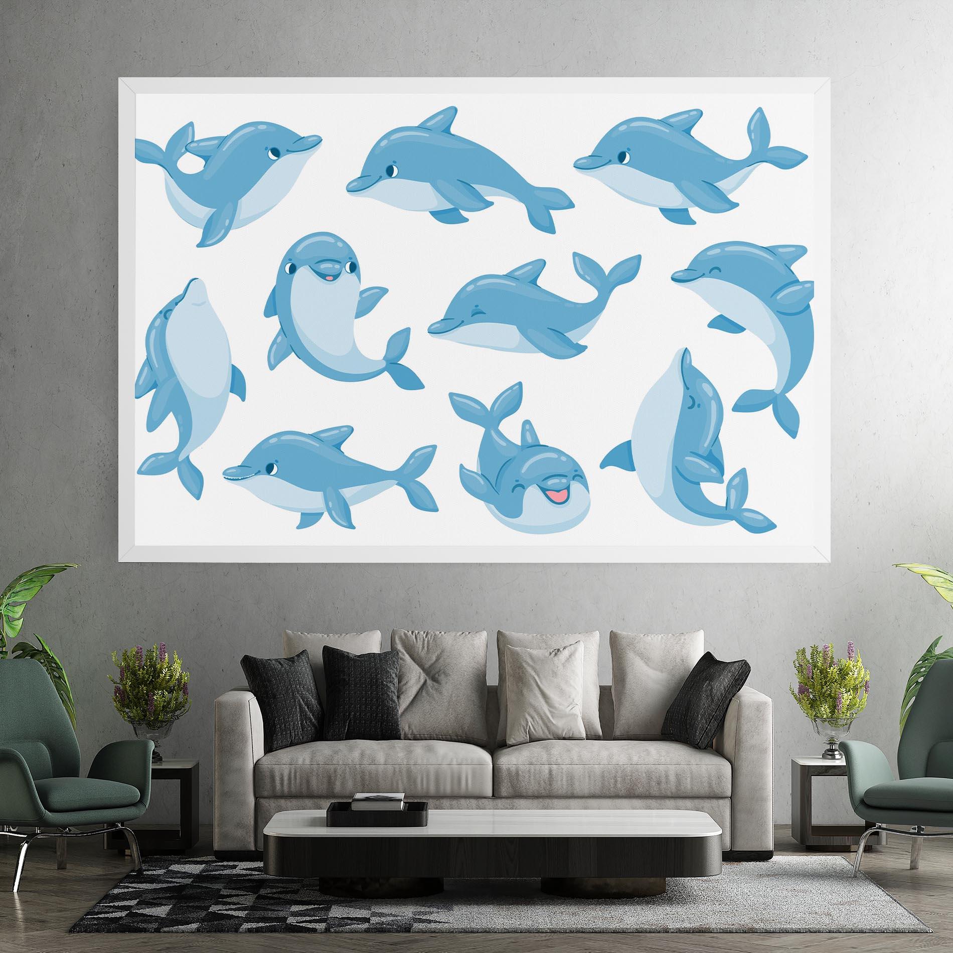 Leinwandbild Dolphin mockup 7