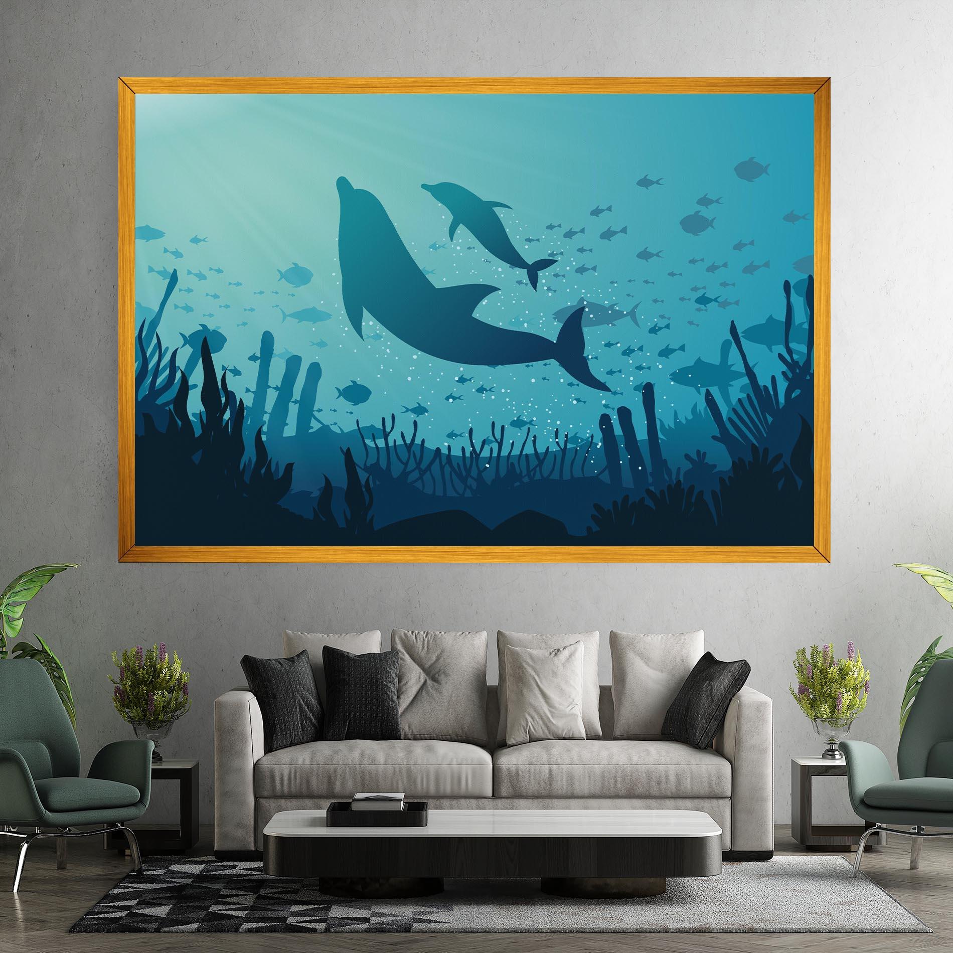 Leinwandbild Blue Ocean mockup 7