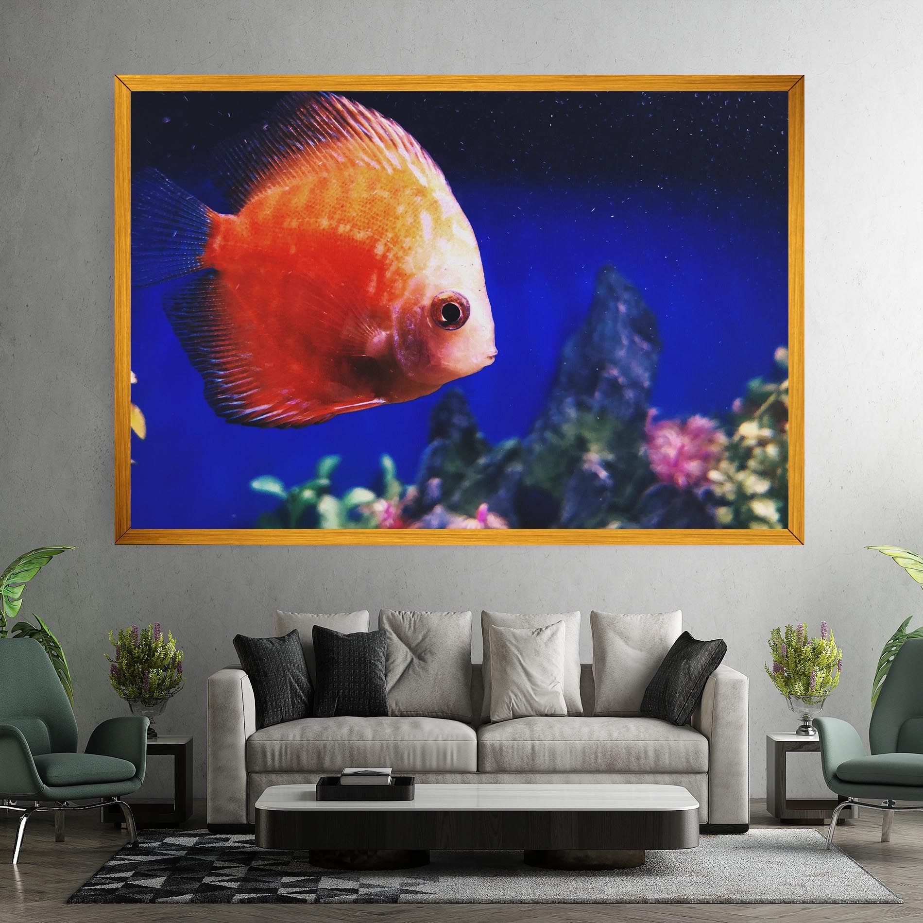 Pretty Orange Fish mockup 7