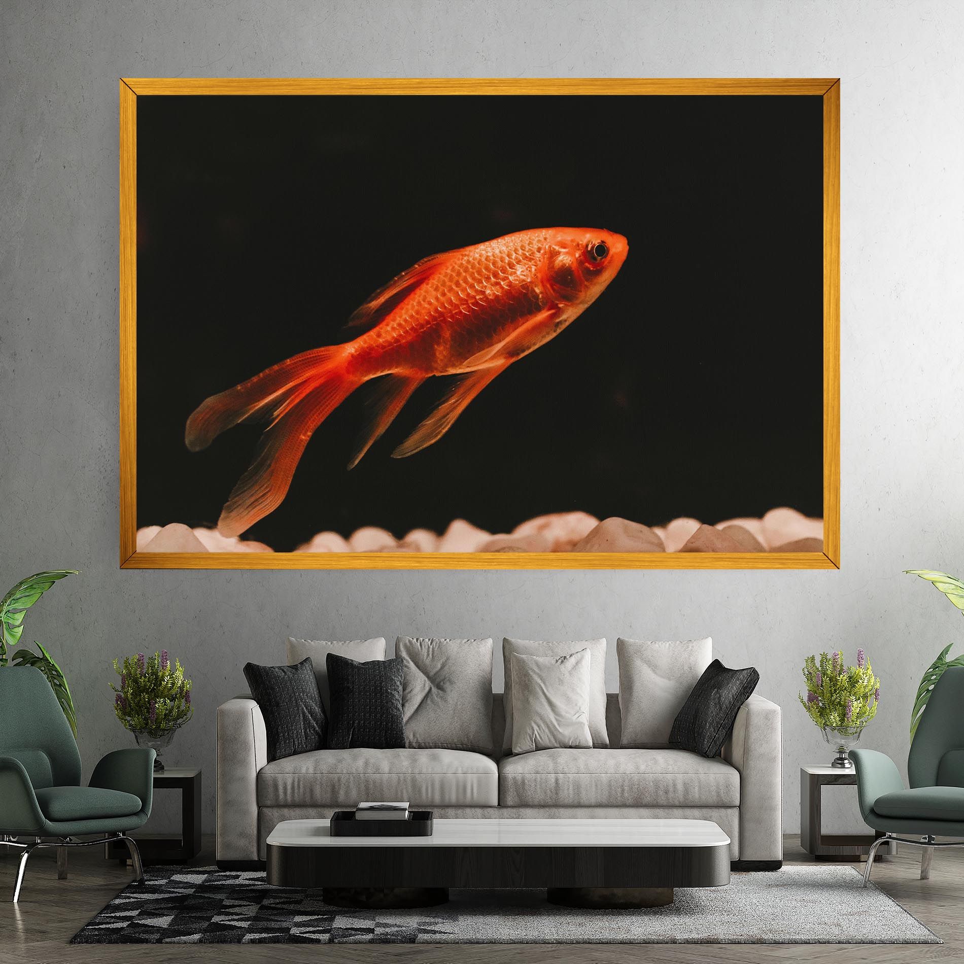 Small Orange Fish mockup 7