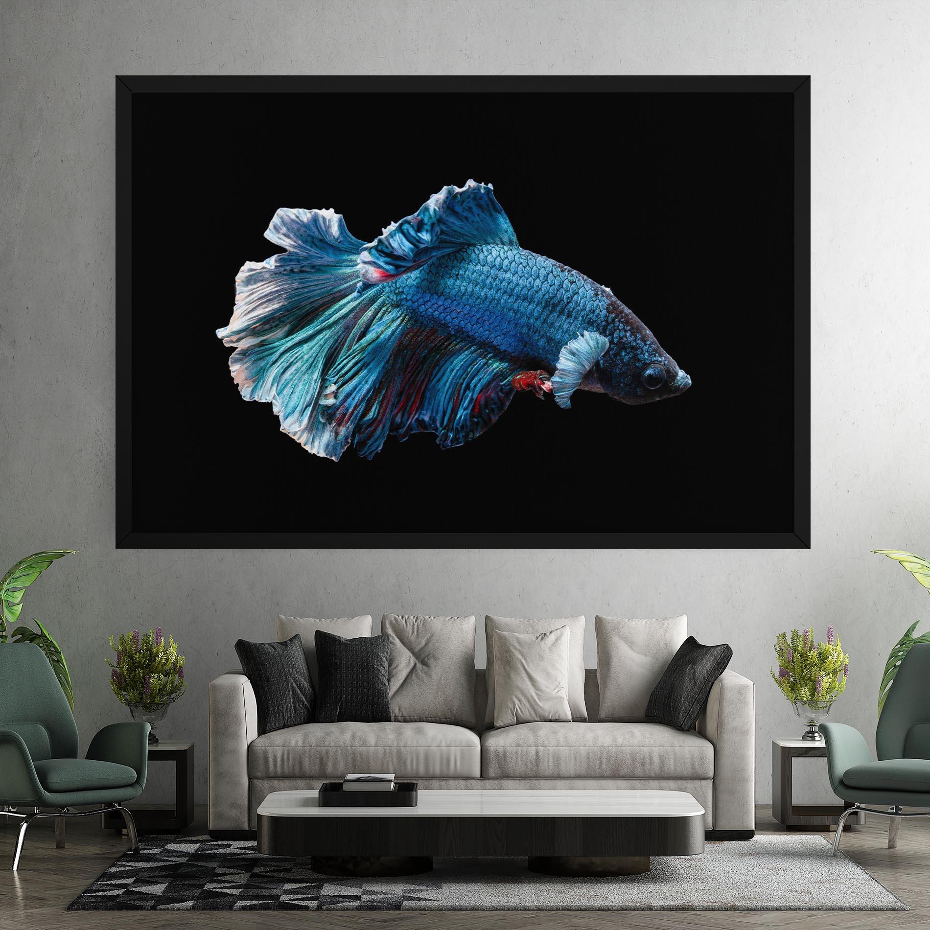 Leinwandbild Blue Betta mockup 7
