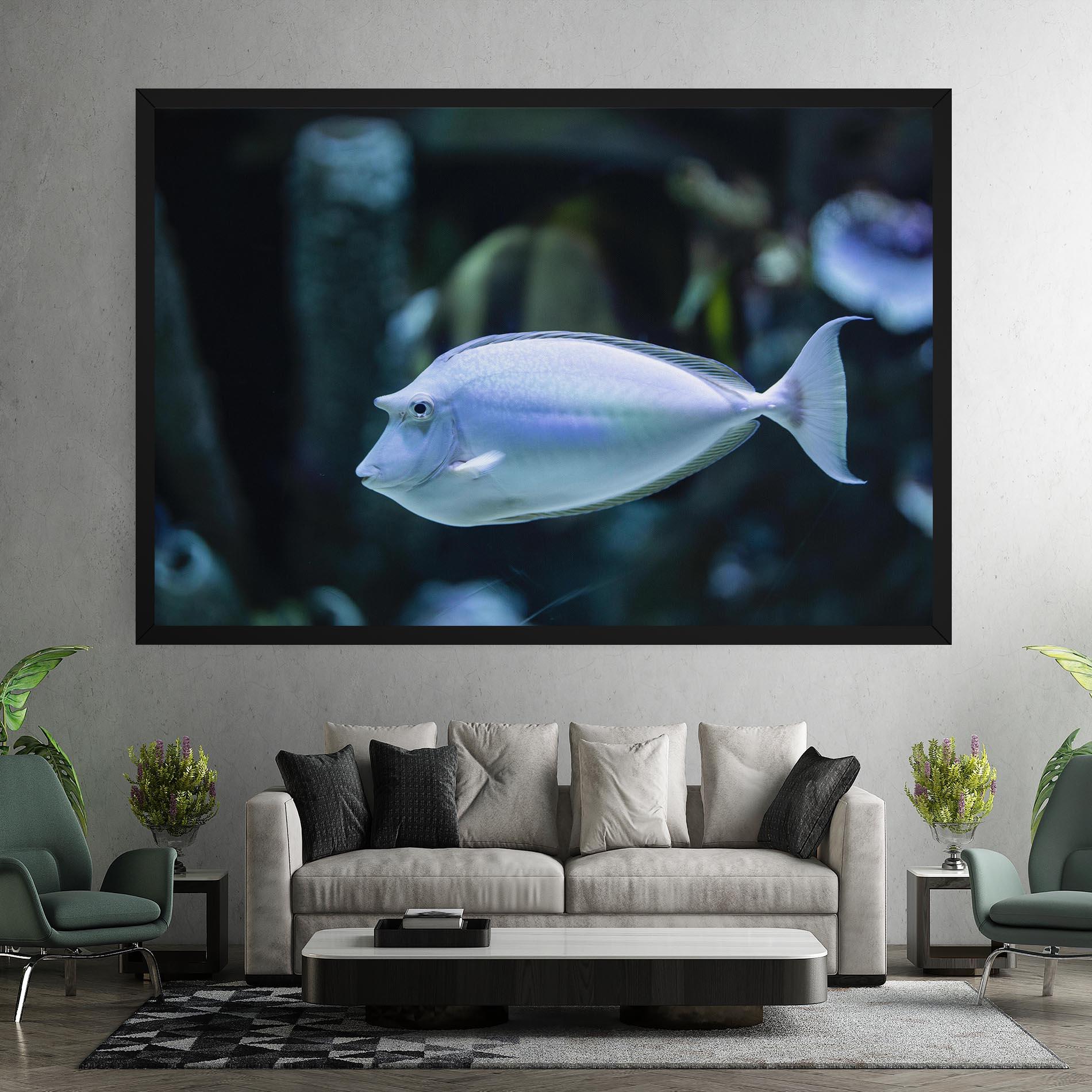 Leinwandbild Funny Face Fish mockup 7