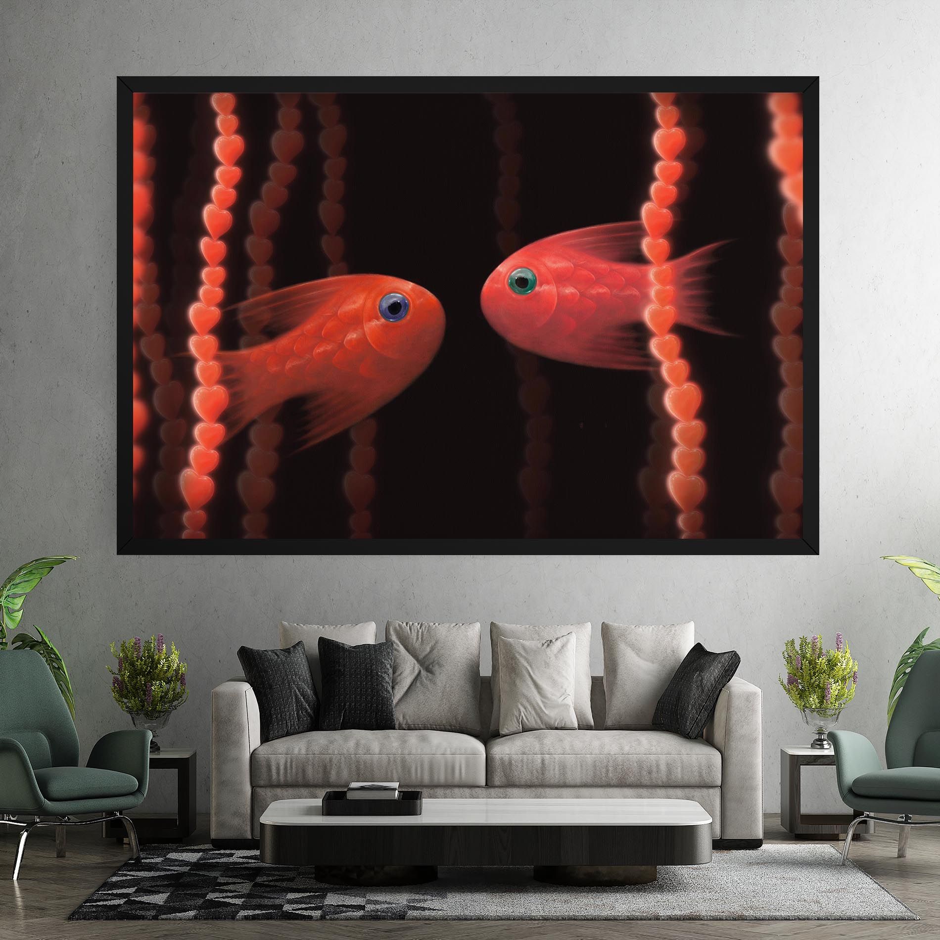 Orange Fish Heart mockup 7