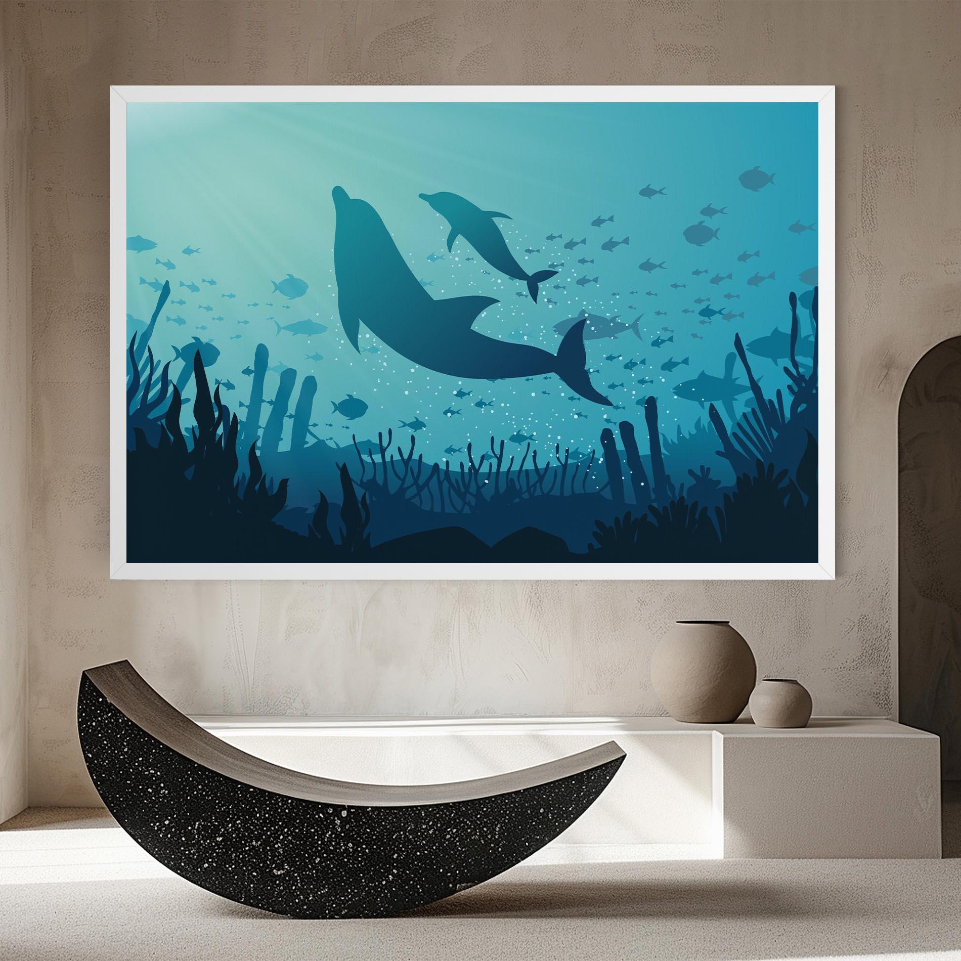 Leinwandbild Blue Ocean mockup 8
