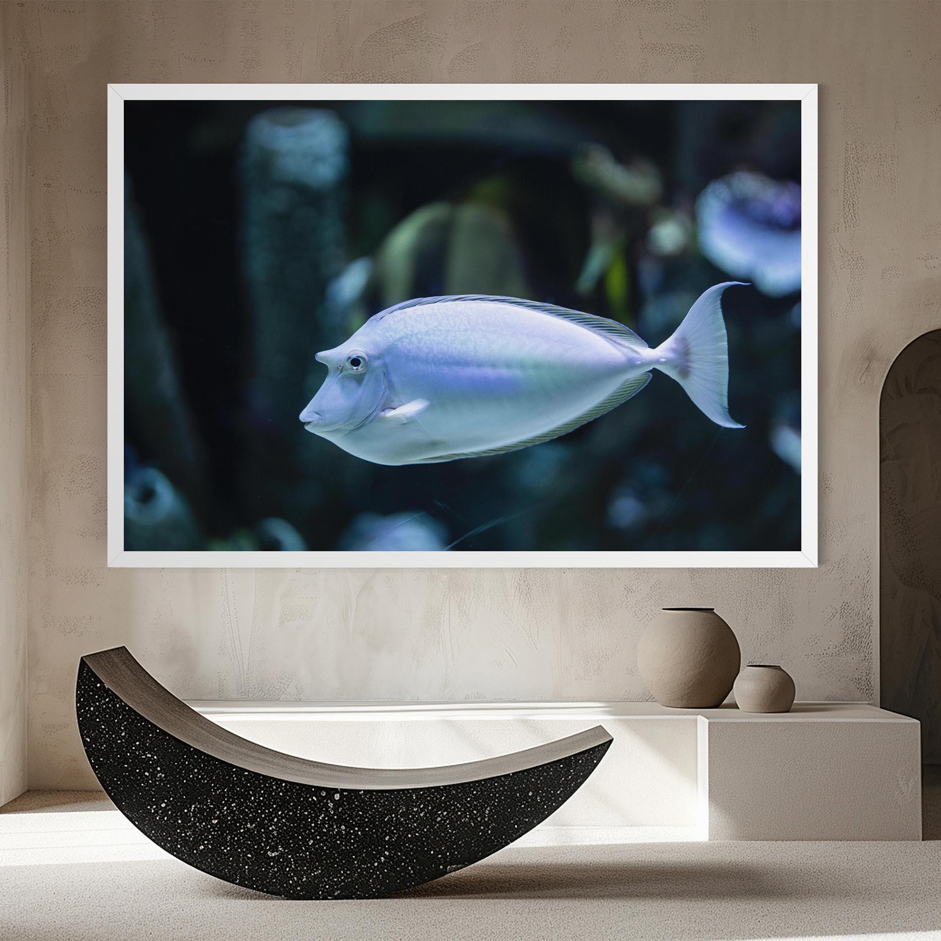 Leinwandbild Funny Face Fish mockup 8