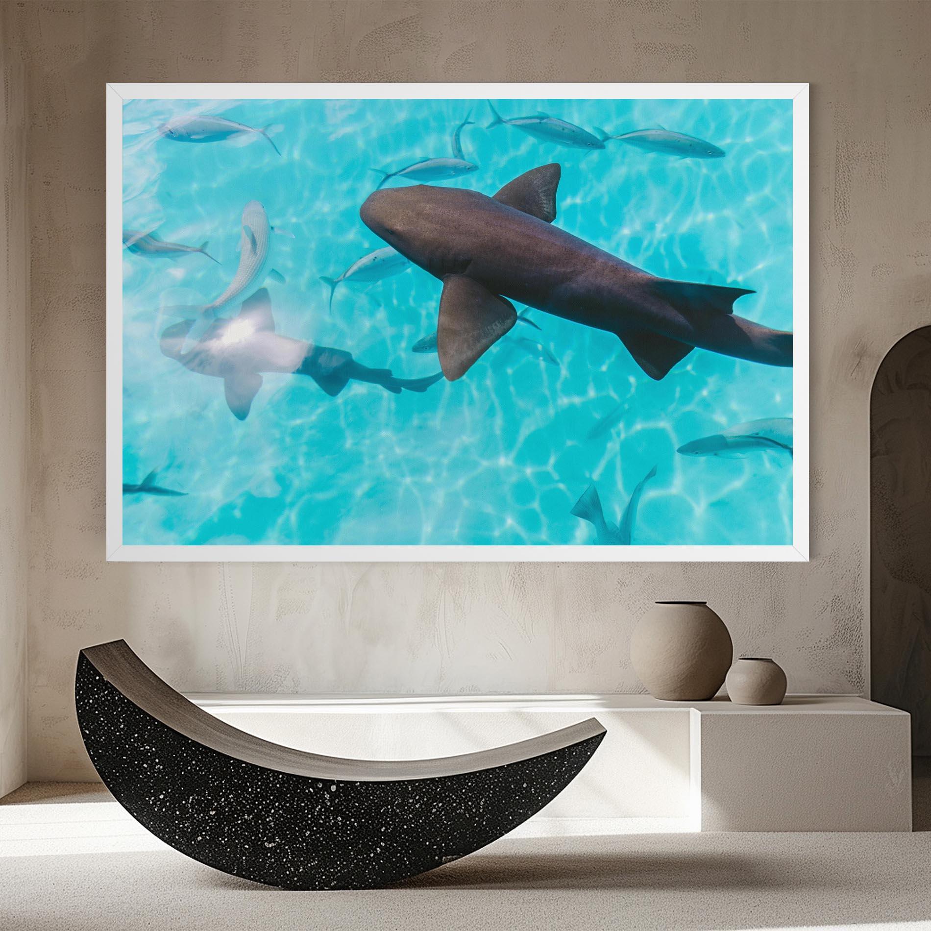 Leinwandbild Pretty Shark mockup 8