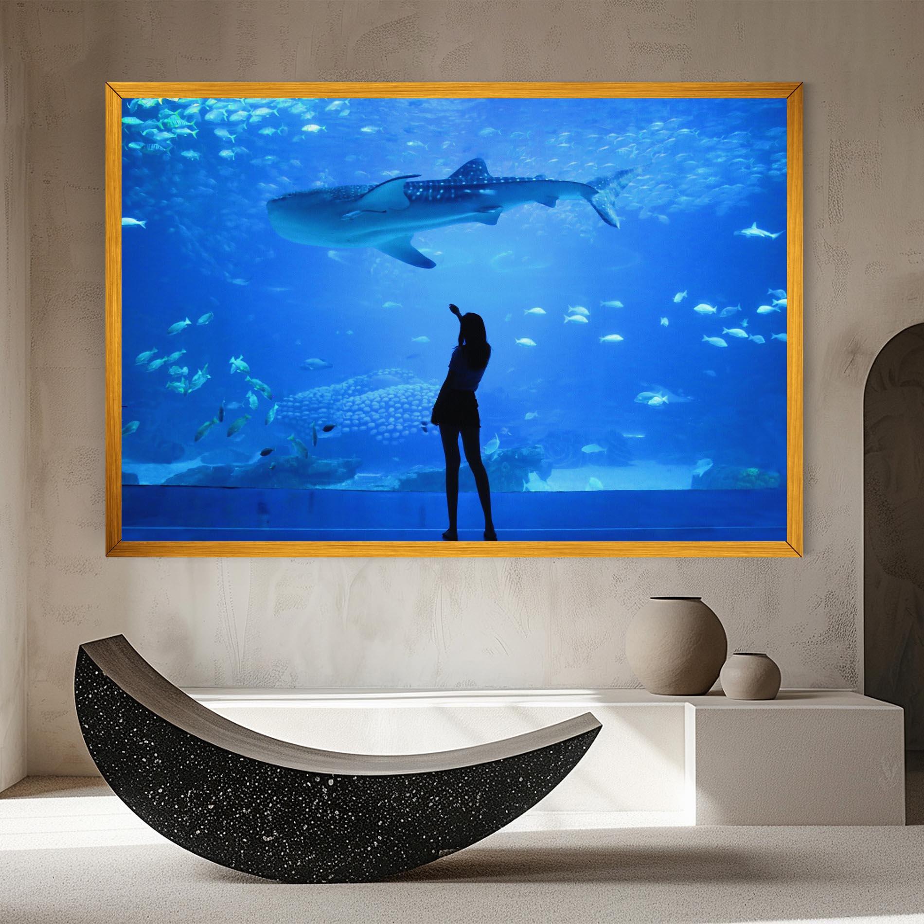 Leinwandbild Aquarium Girl mockup 8