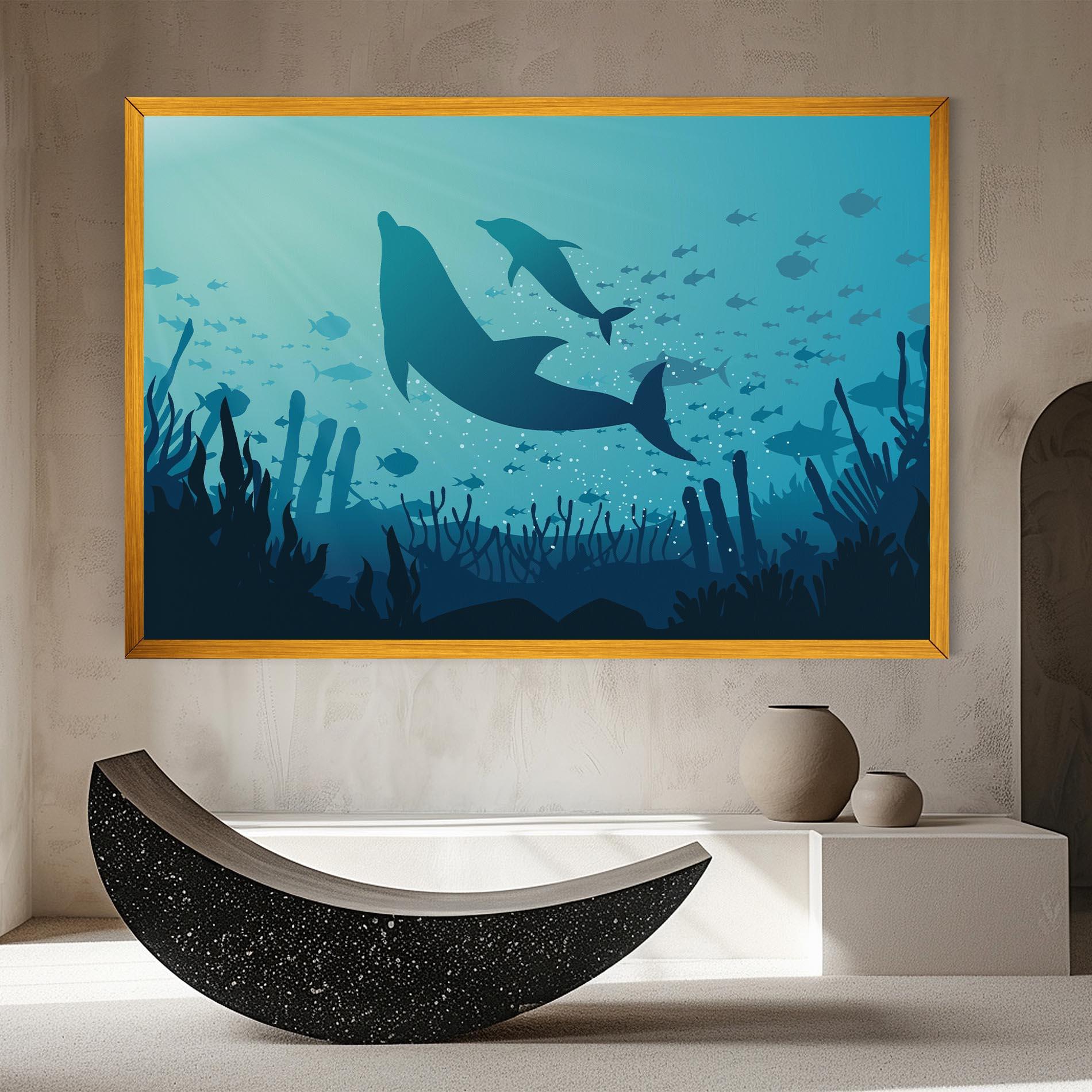 Leinwandbild Blue Ocean mockup 8