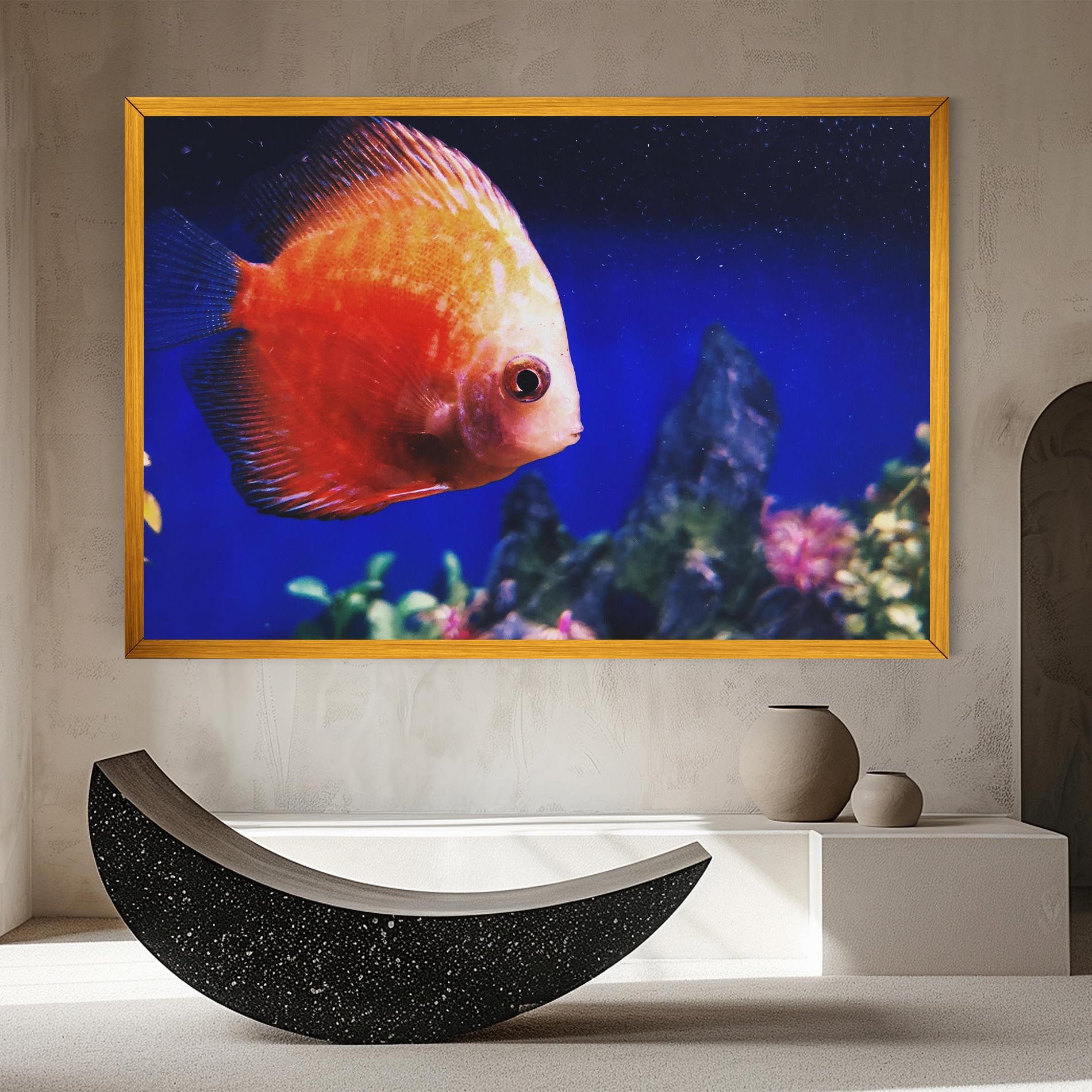 Pretty Orange Fish mockup 8