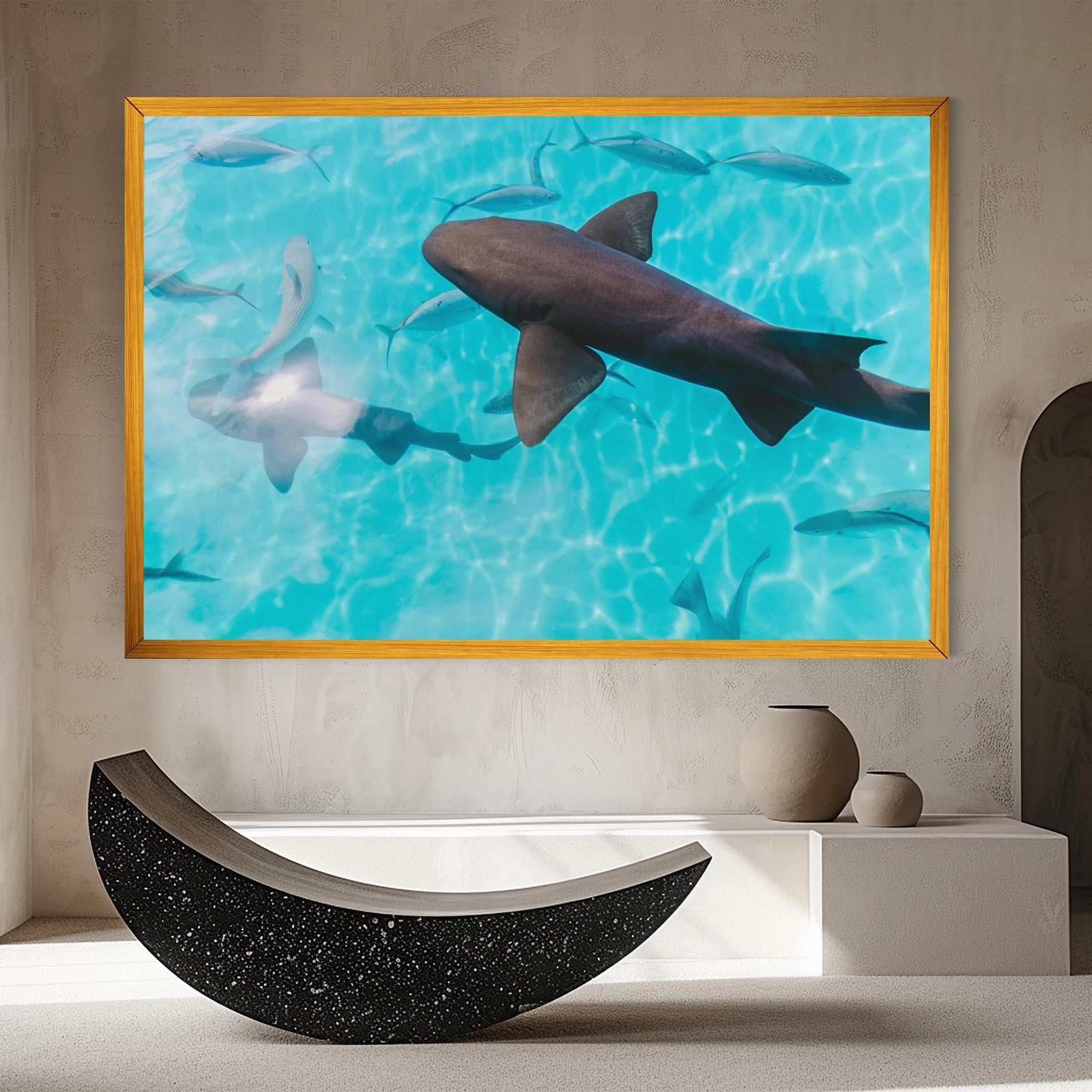 Leinwandbild Pretty Shark mockup 8