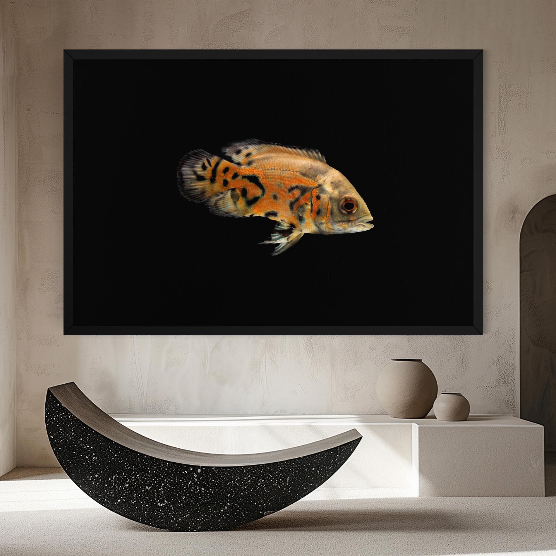 Leinwandbild Cute Brown Fish mockup 8