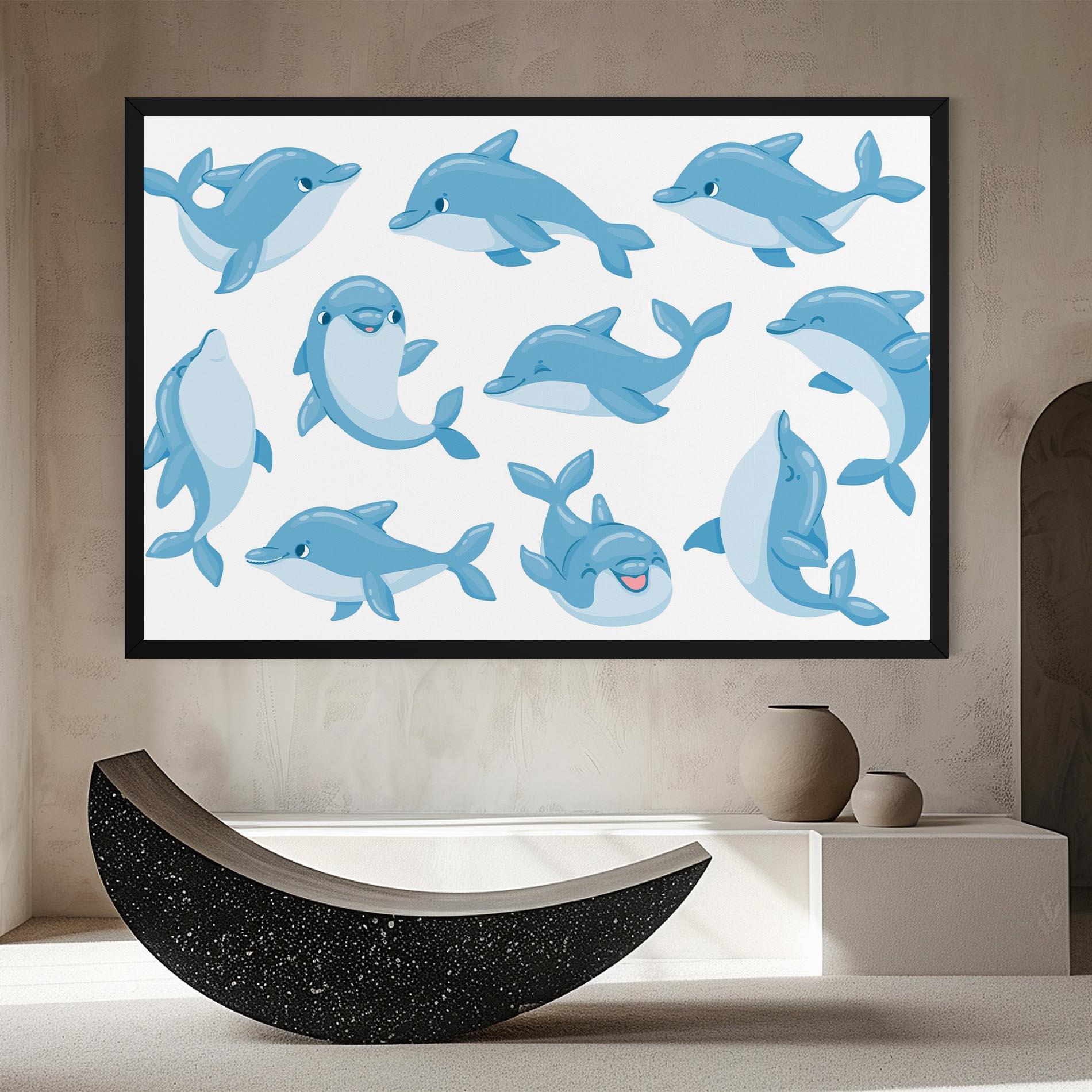 Leinwandbild Dolphin mockup 8