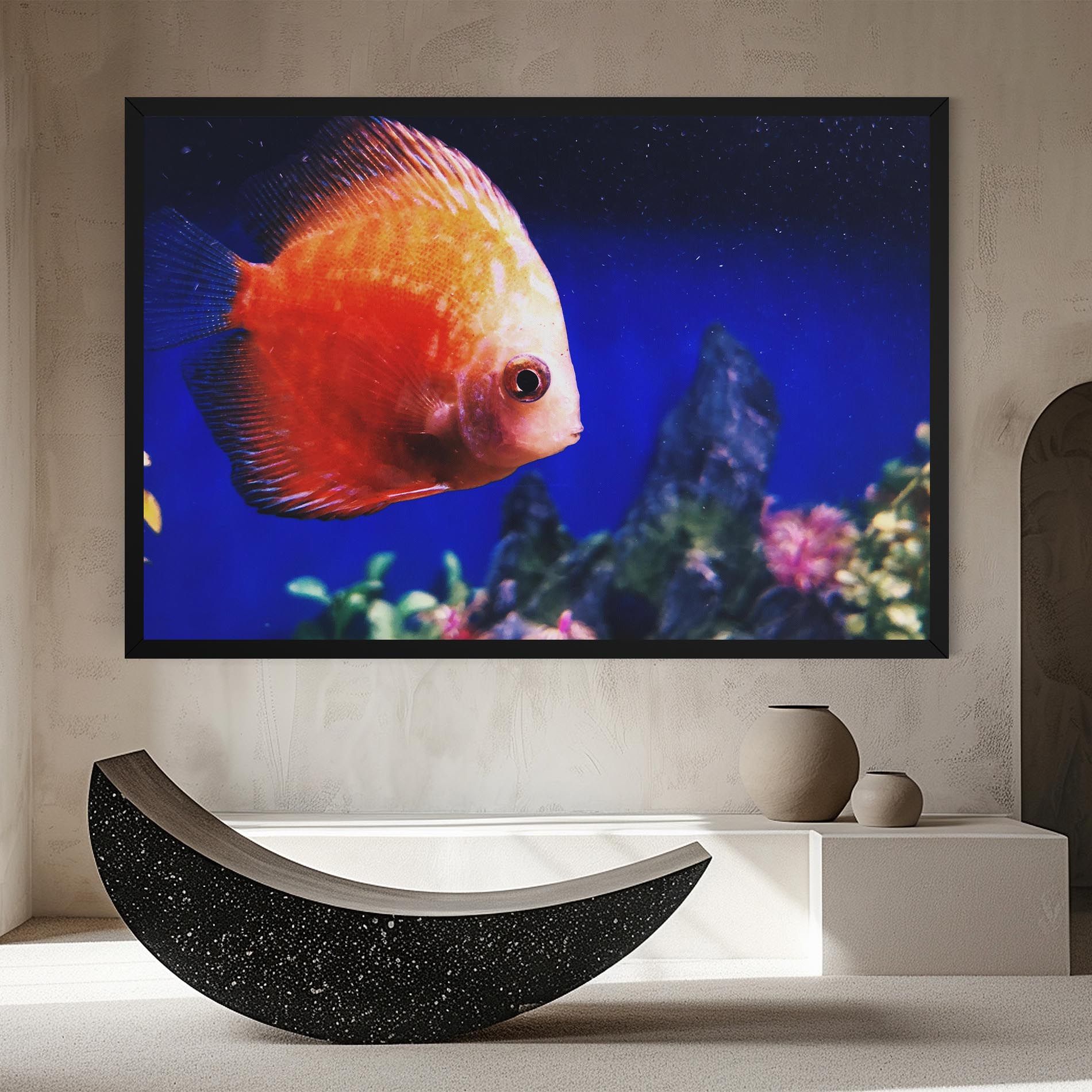 Pretty Orange Fish mockup 8