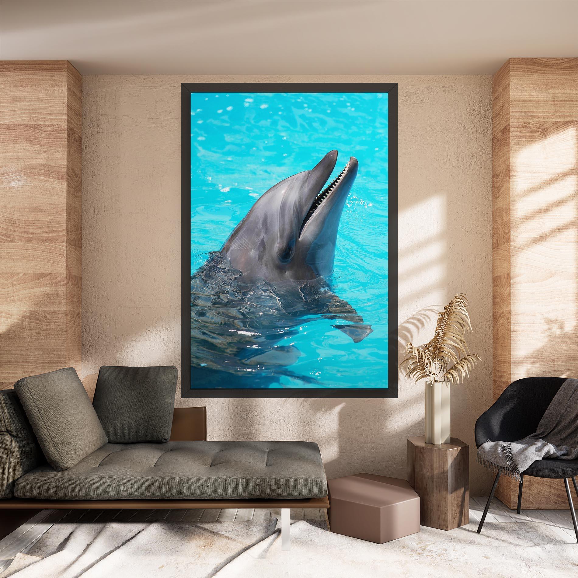 Leinwandbild Trained Dolphin mockup 8
