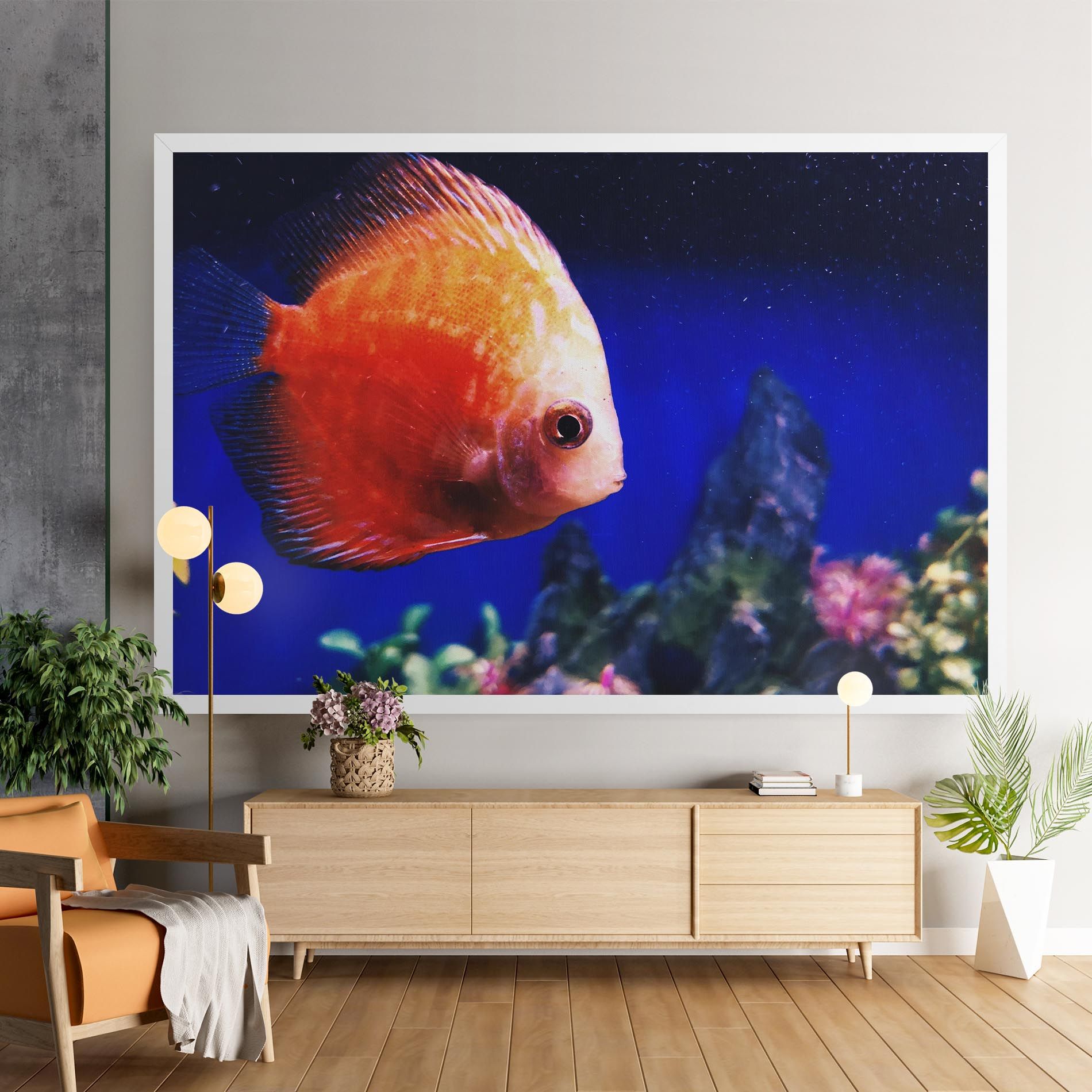 Pretty Orange Fish mockup 9