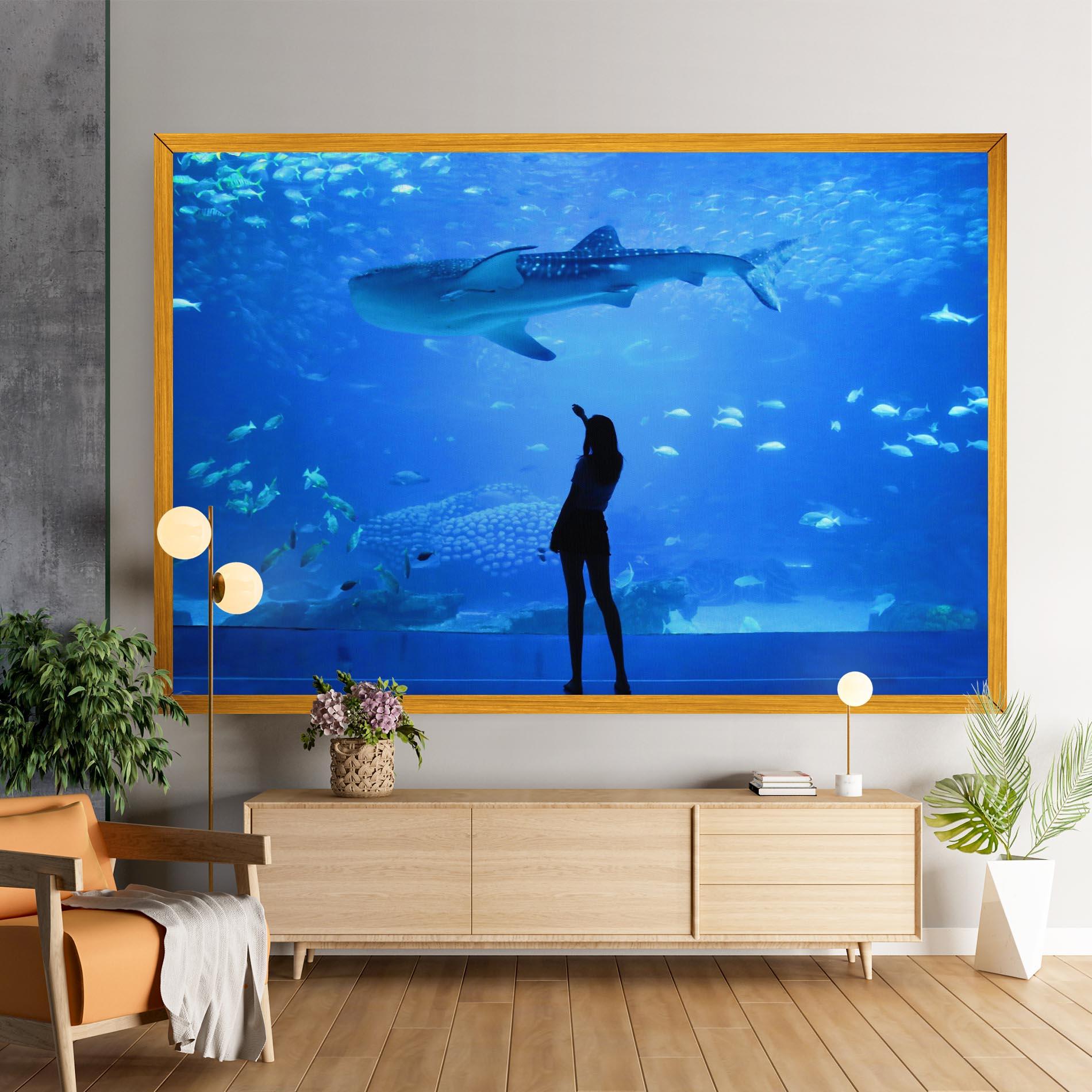 Leinwandbild Aquarium Girl mockup 9